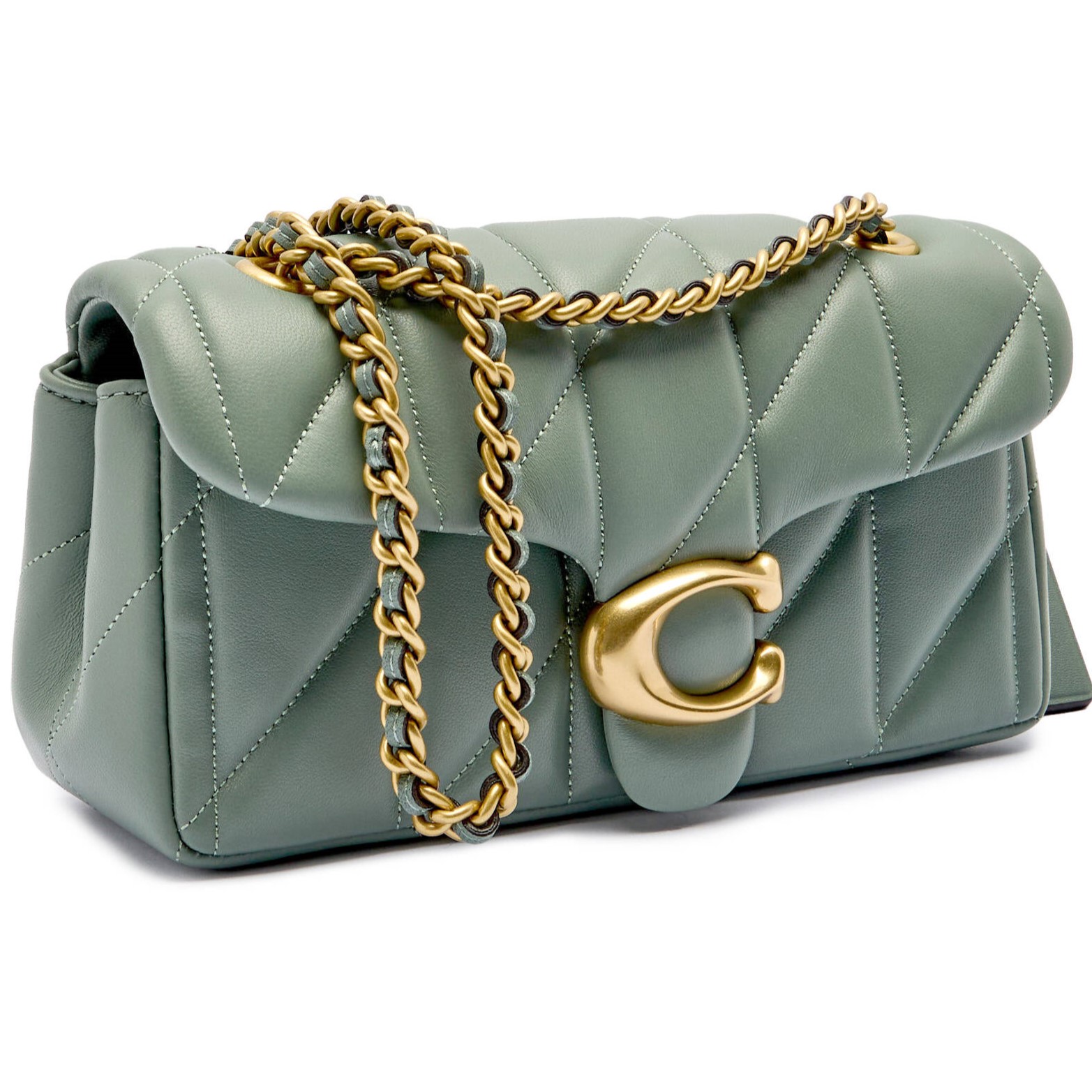 Túi Coach Tabby Shoulder Bag 20 With Pillow Quilting Nappa Leather Sage CP149 14
