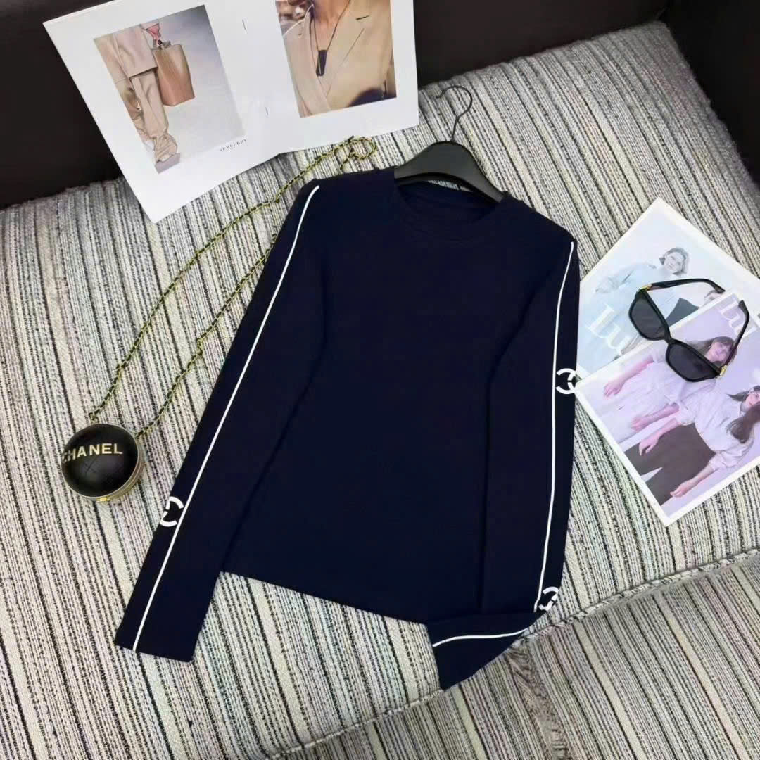 Áo thun Chanel ôm tay dài cổ tròn 3