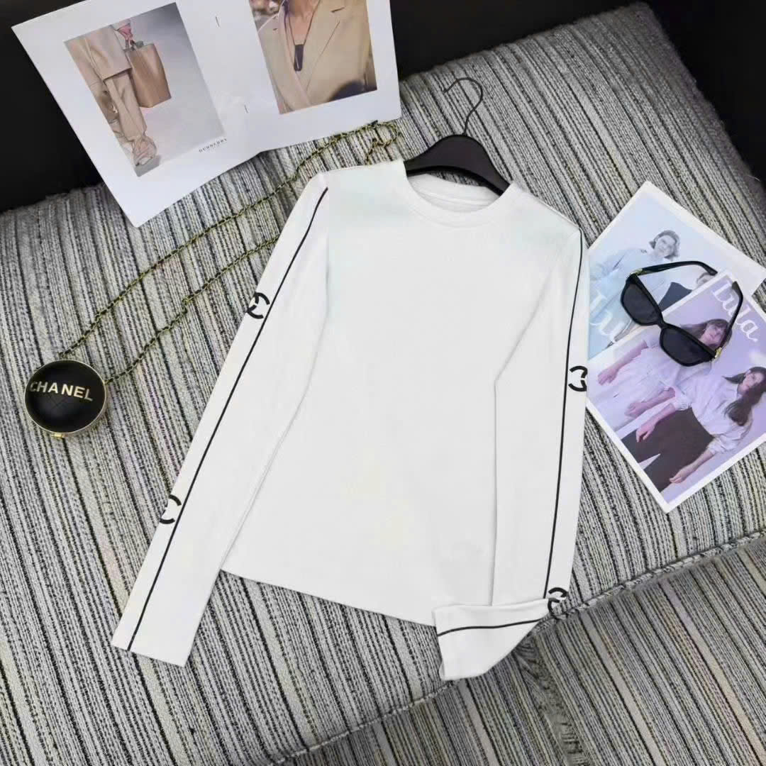 Áo thun Chanel ôm tay dài cổ tròn 6