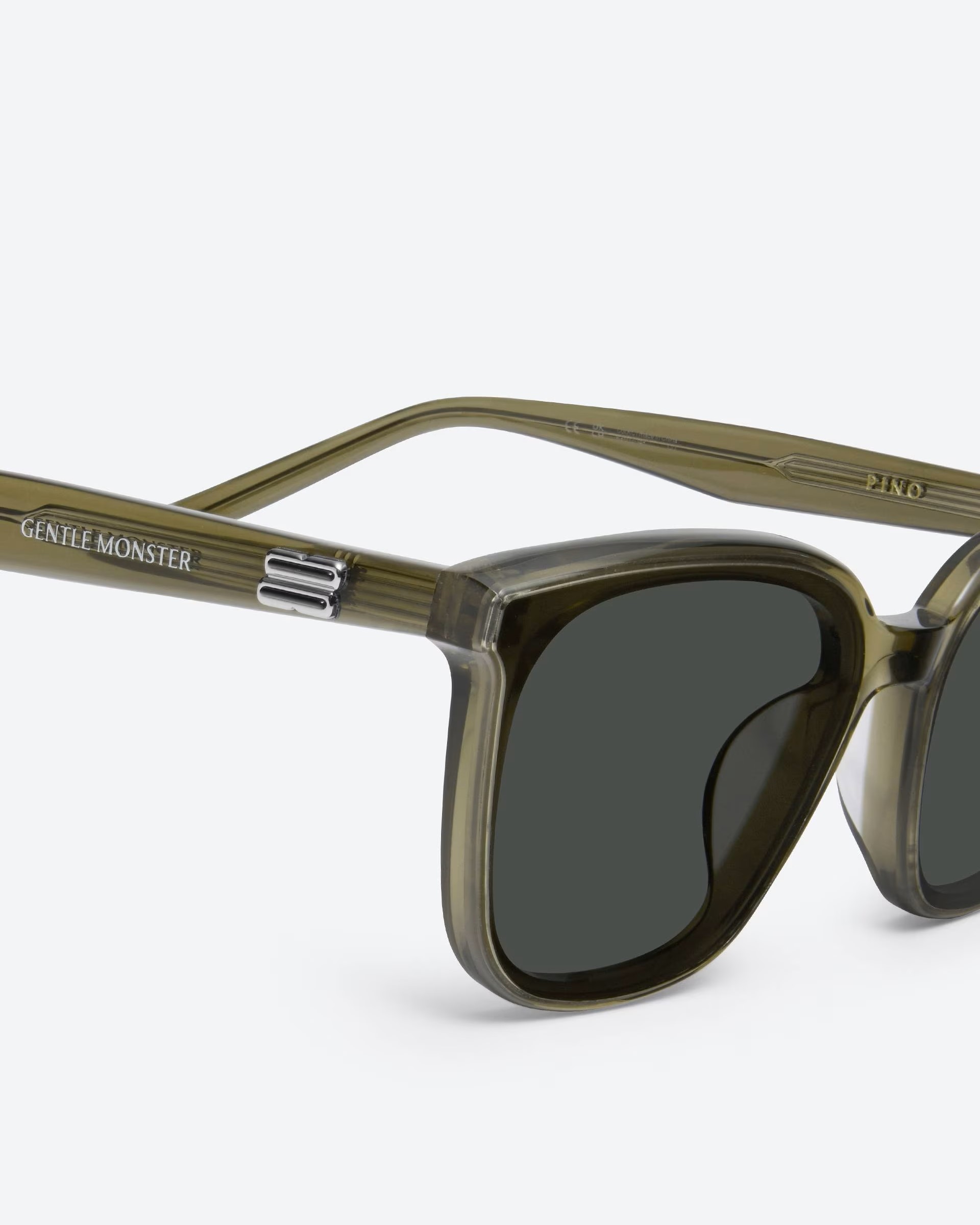 KÍNH MÁT GM GENTLE MONSTER PINO KC1 BLACK LENSES TRANSLUCENT KHAKI ACETATE FRAME 3