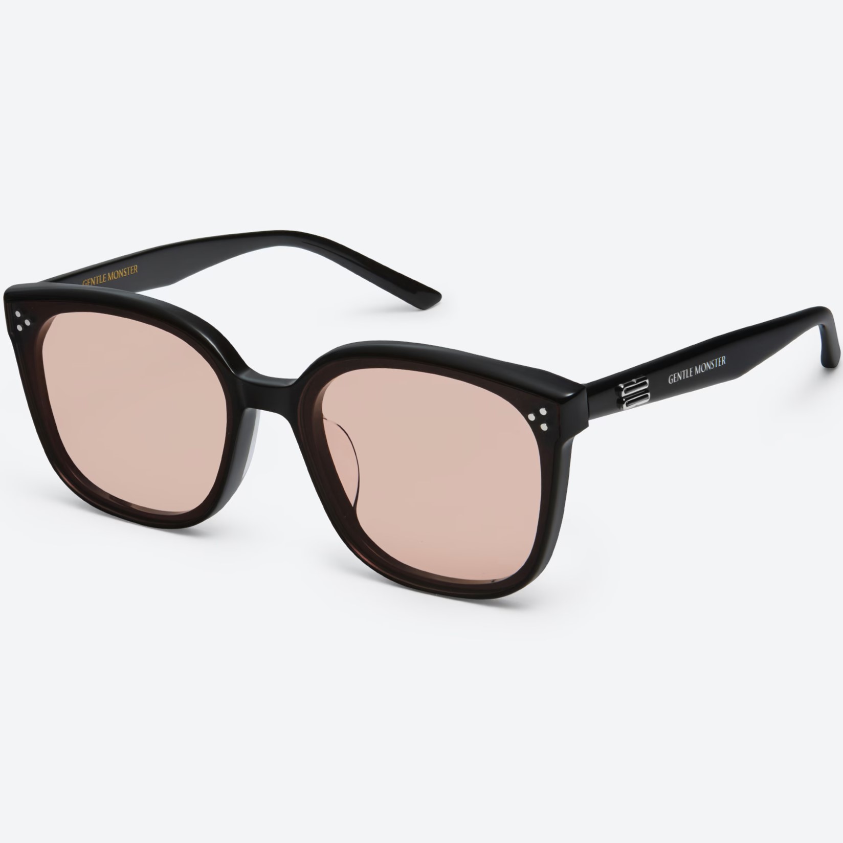 Mắt kính mát Gentle Monster By 01 (OR) Orange Lenses Black Acetate Frame 4