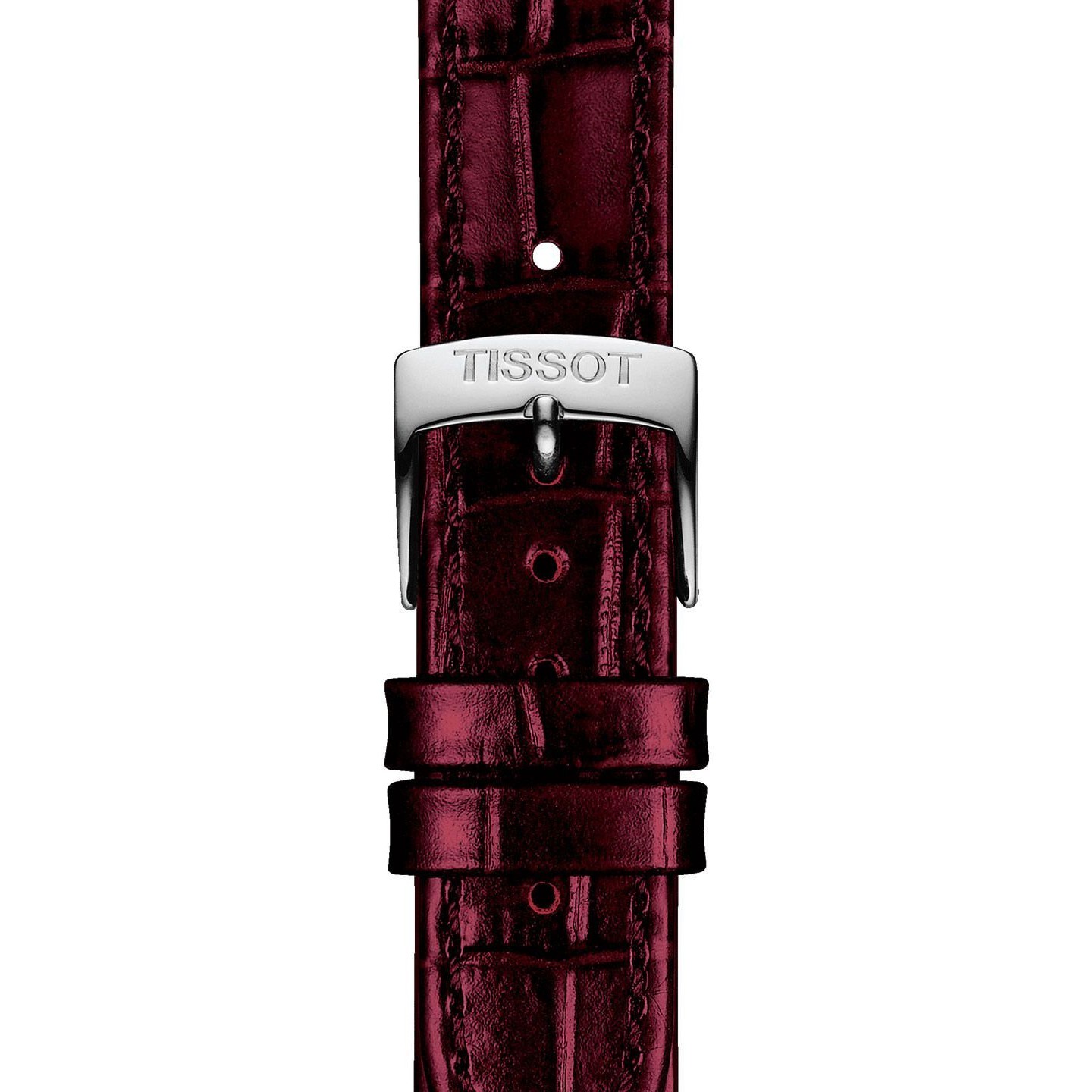 Đồng Hồ Nữ Tissot Carson Premium Lady Maroon Dial Maroon Leather Strap Watch For Women T122.210.16.373.00 1