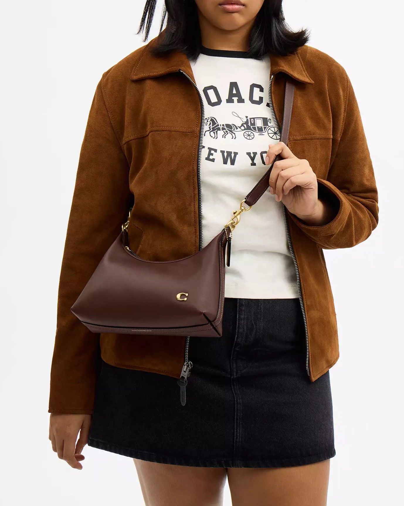Túi kẹp nách Coach Juliet Shoulder Bag 25 Maple CDZ64 3
