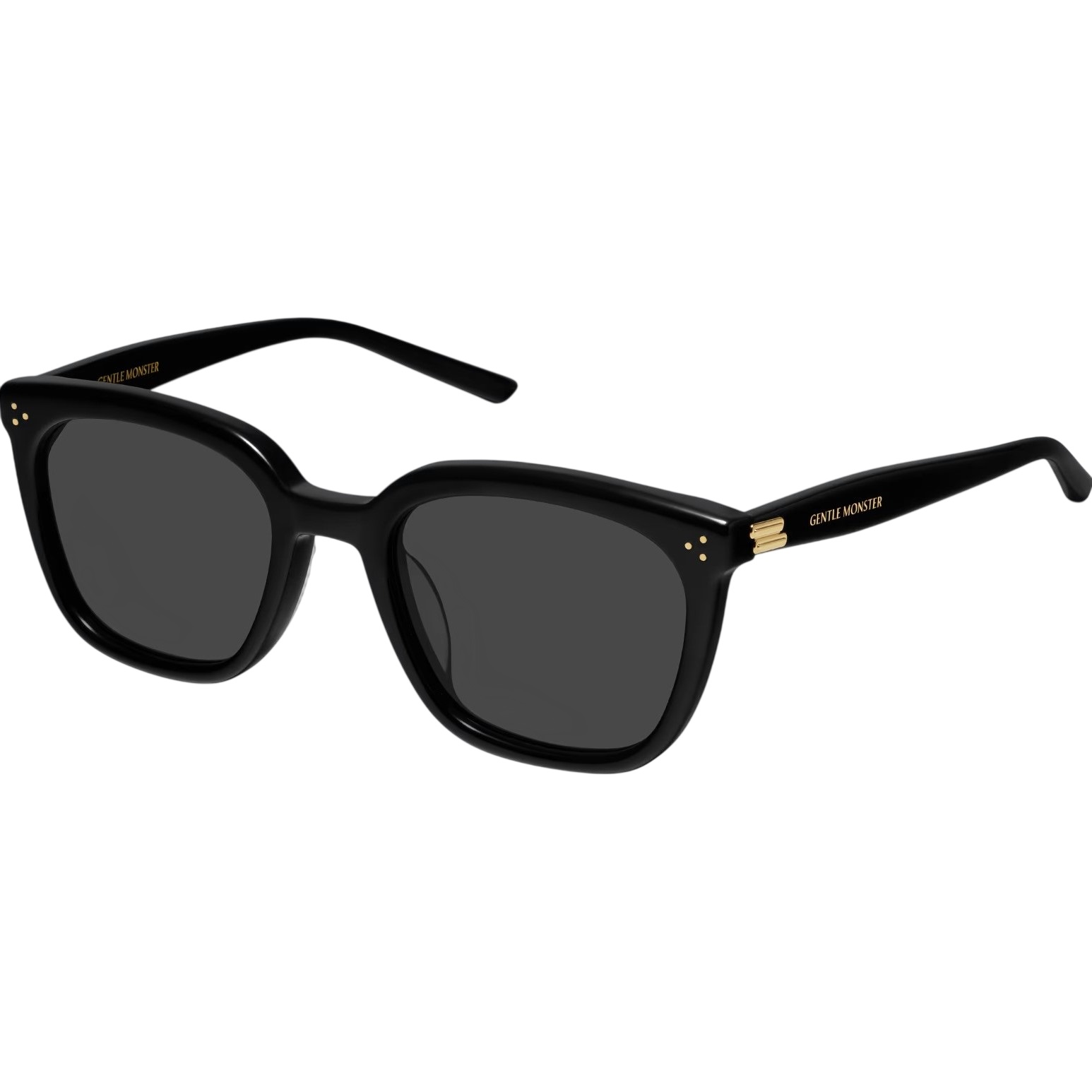 Kính mát Gentle Monster Bloomo 01 Classic Square Black Lenses Sunglasses in Black Acetate Frame 4