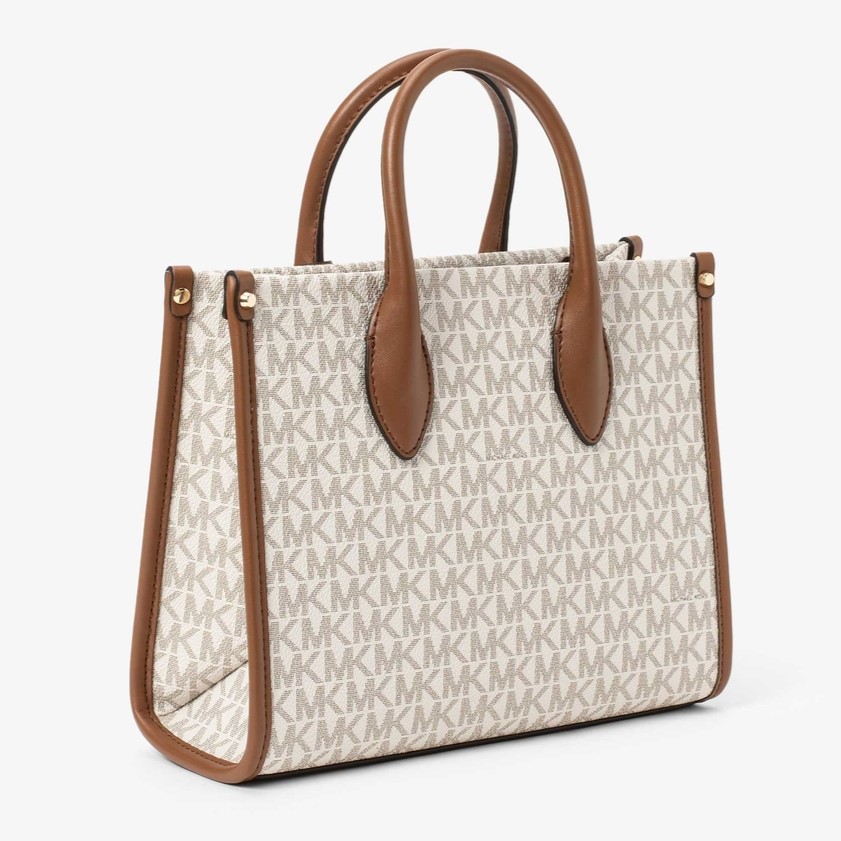 TÚI MK NỮ MICHAEL KORS MIRELLA SMALL SIGNATURE LOGO CROSSBODY BAG VANILLA 35F2G7ZC5B 1