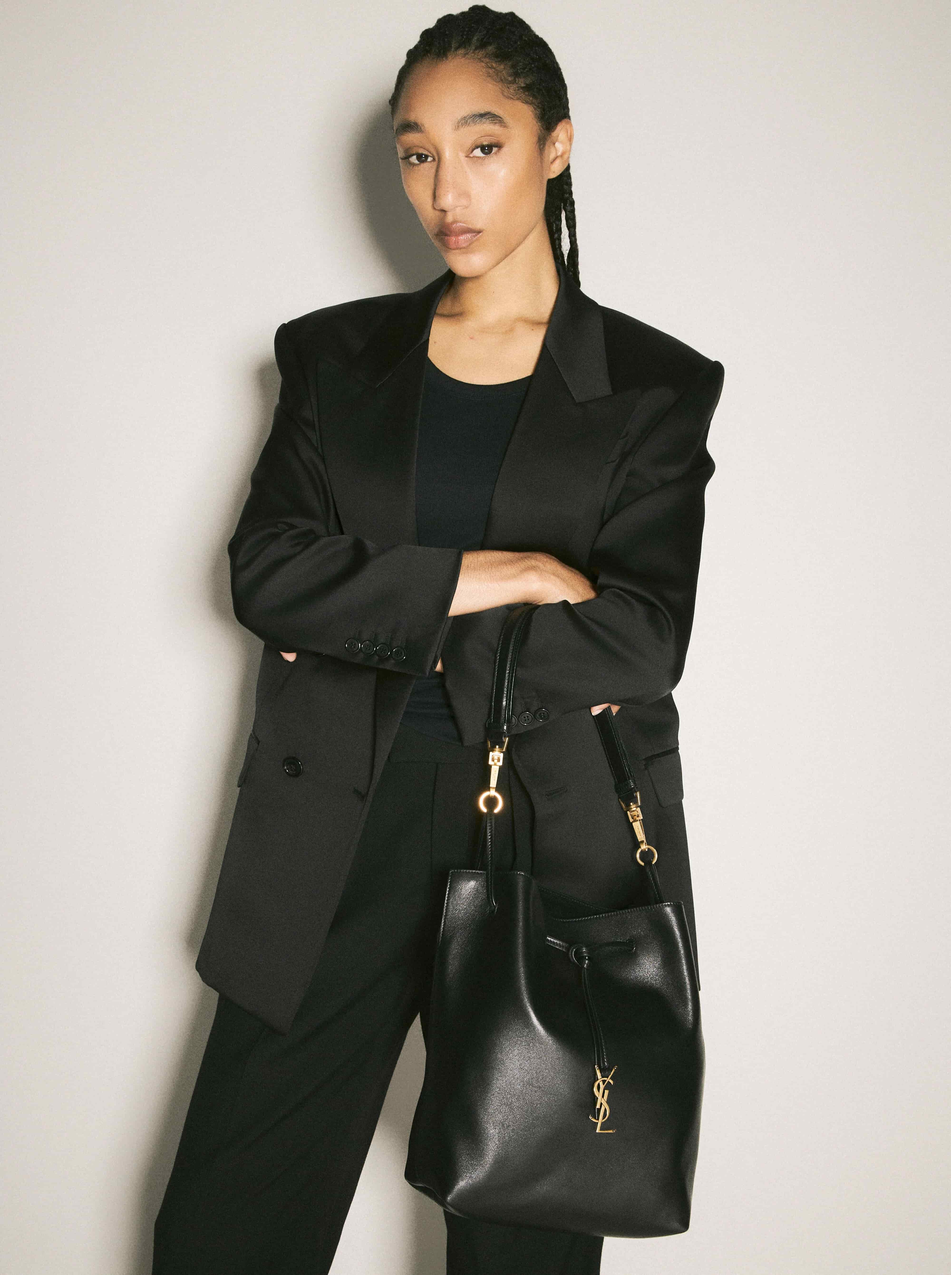 Túi YSL Saint Laurent Paris VII Pochon Shoulder Bag 3