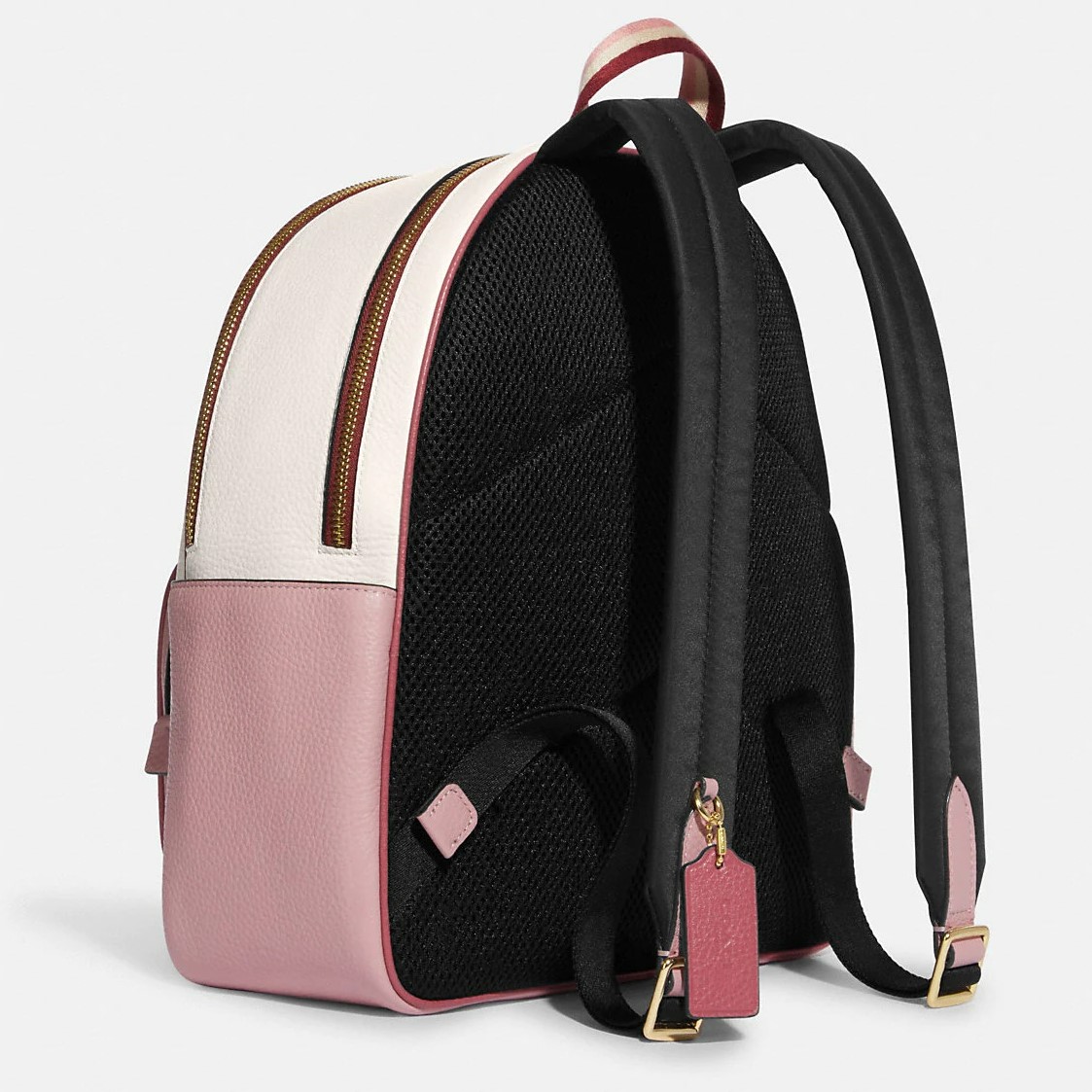 BALO NỮ COACH COURT BACKPACK WITH STRIPE HEART MOTIF 4