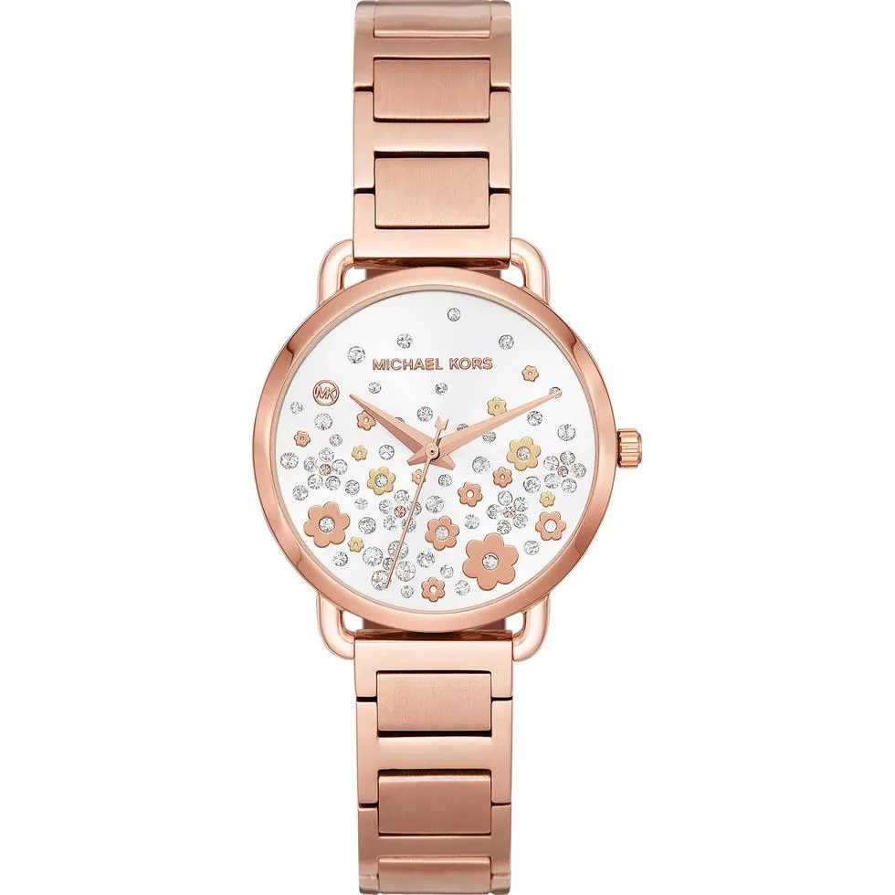 Đồng hồ nữ Michael Kors Portia Mini Rose Gold-Tone Watch MK3841 1
