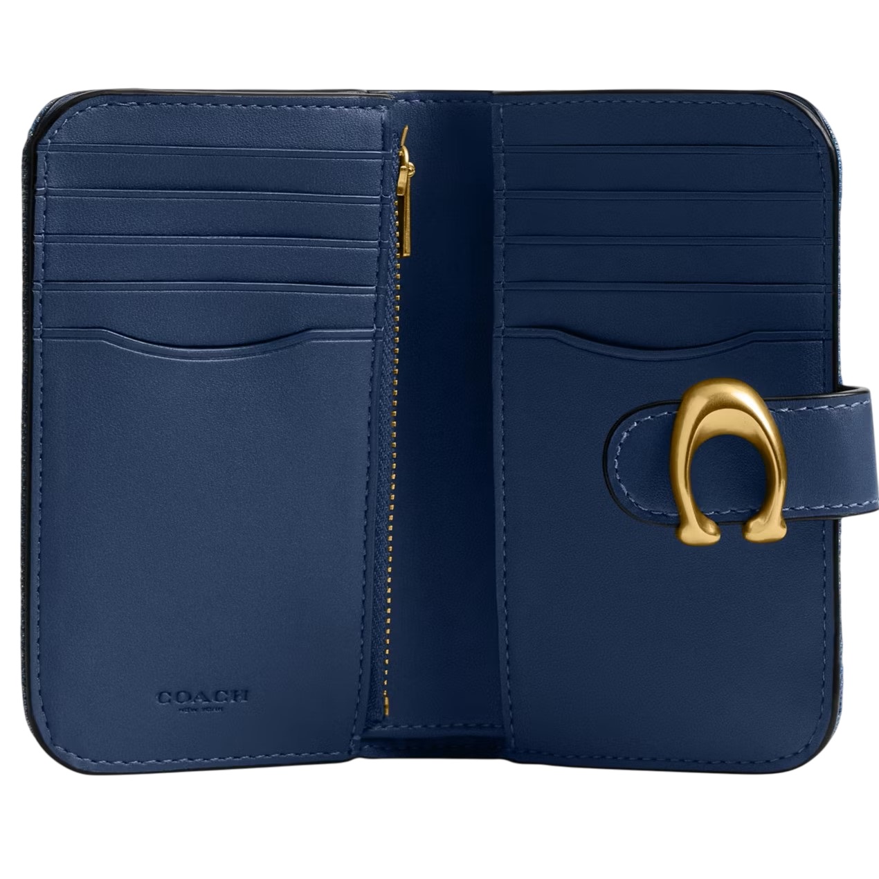 Ví Coach Tabby Wallet Denim and Refined Calf Leather Deep Blue 1