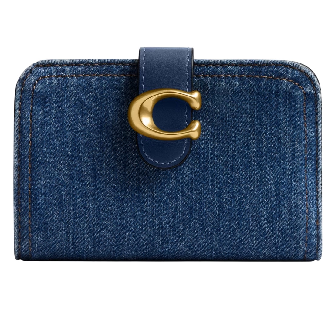 Ví Coach Tabby Wallet Denim and Refined Calf Leather Deep Blue 3