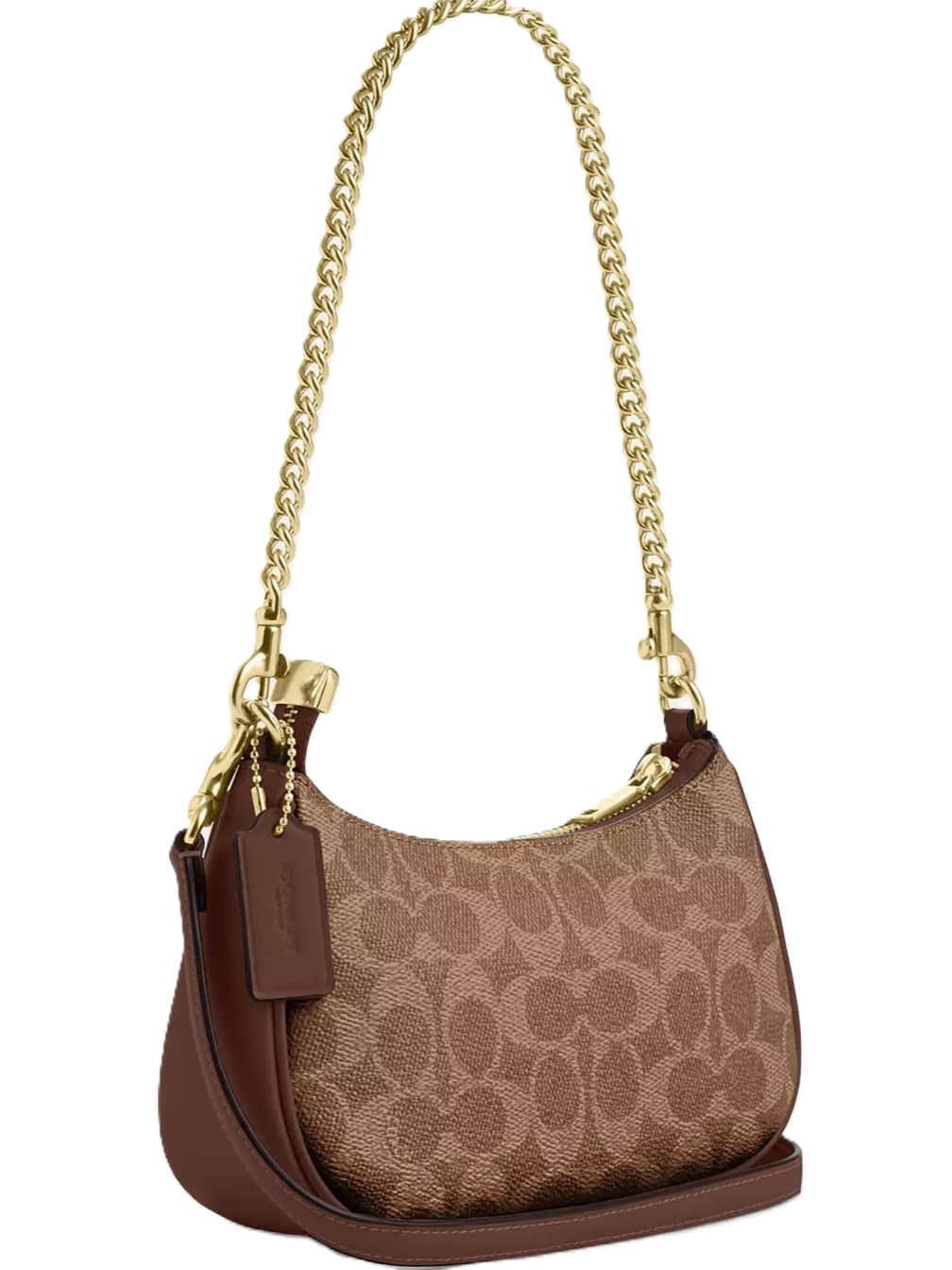 Túi Coach Teri Mini Crossbody Bag In Signature Canvas Brown CW323 7