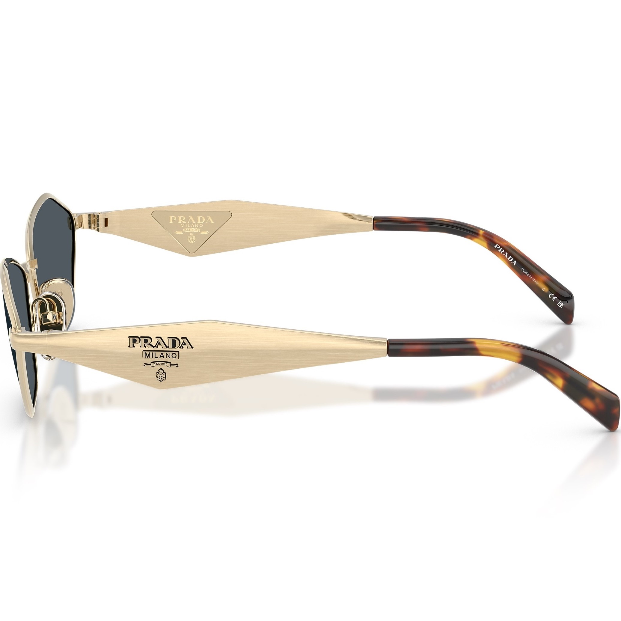 Mắt kính Prada Frame Gold Lenses Grey PR D50S 2