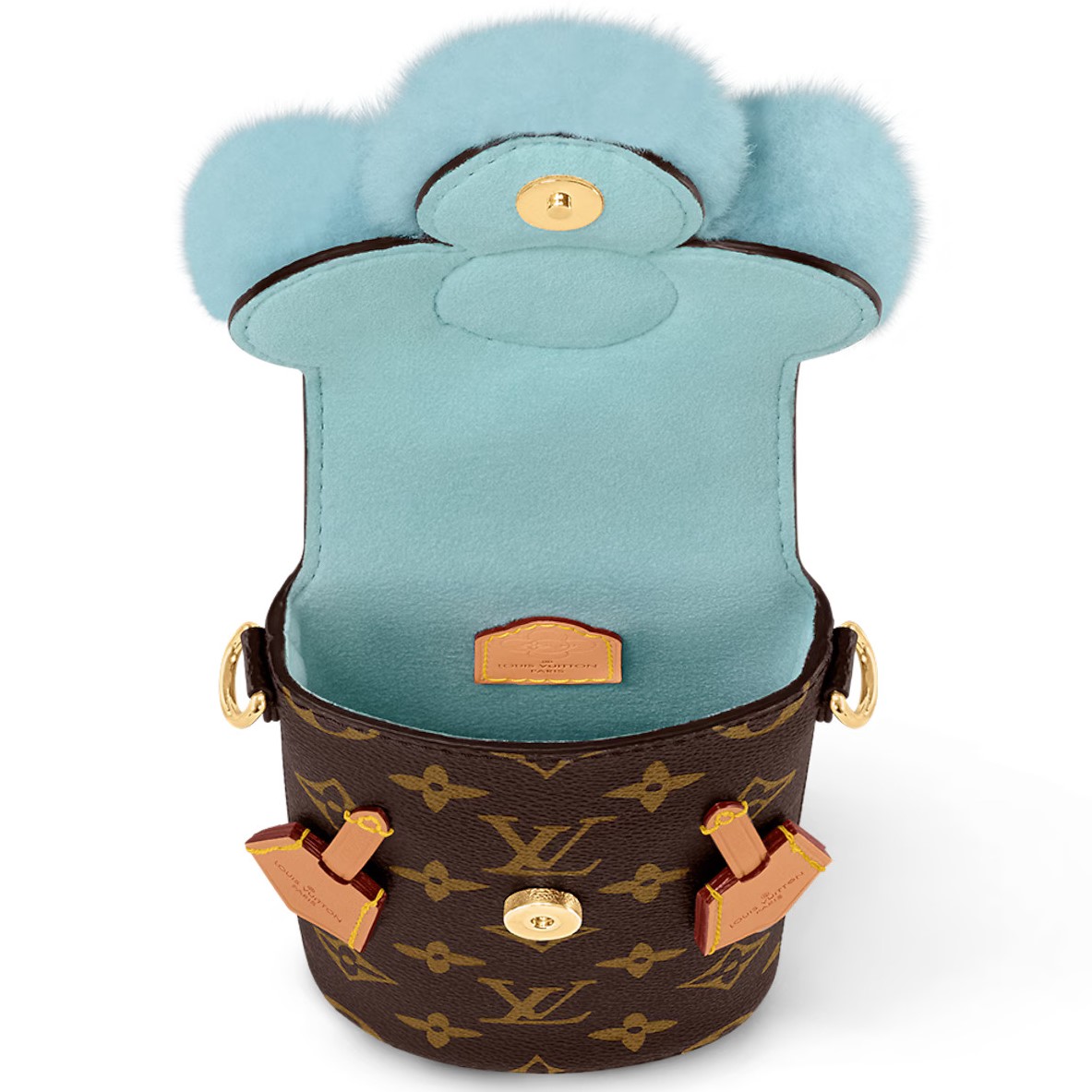 Túi Louis Vuitton LV Xmas Vivienne Phone Pouch Monogram Azure Frost M12269 4