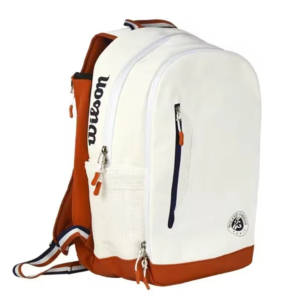 Balo Pickleball Wilson Roland Garros Tour Backpack White 3