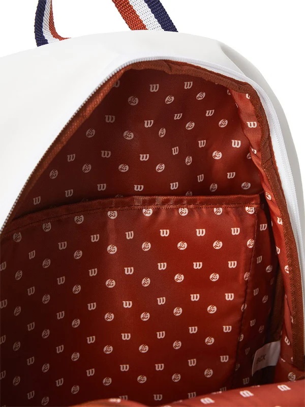Balo Pickleball Wilson Roland Garros Tour Backpack White 5