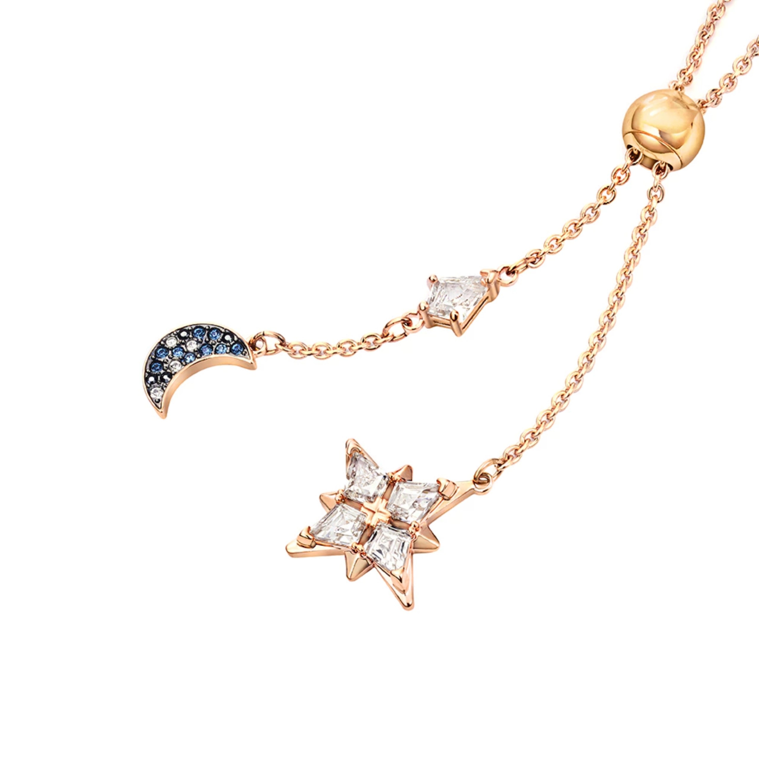DÂY CHUYỀN SWAROVSKI SYMBOLIC Y NECKLACE MULTI-COLORED ROSE-GOLD TONE PLATED 5494357 1