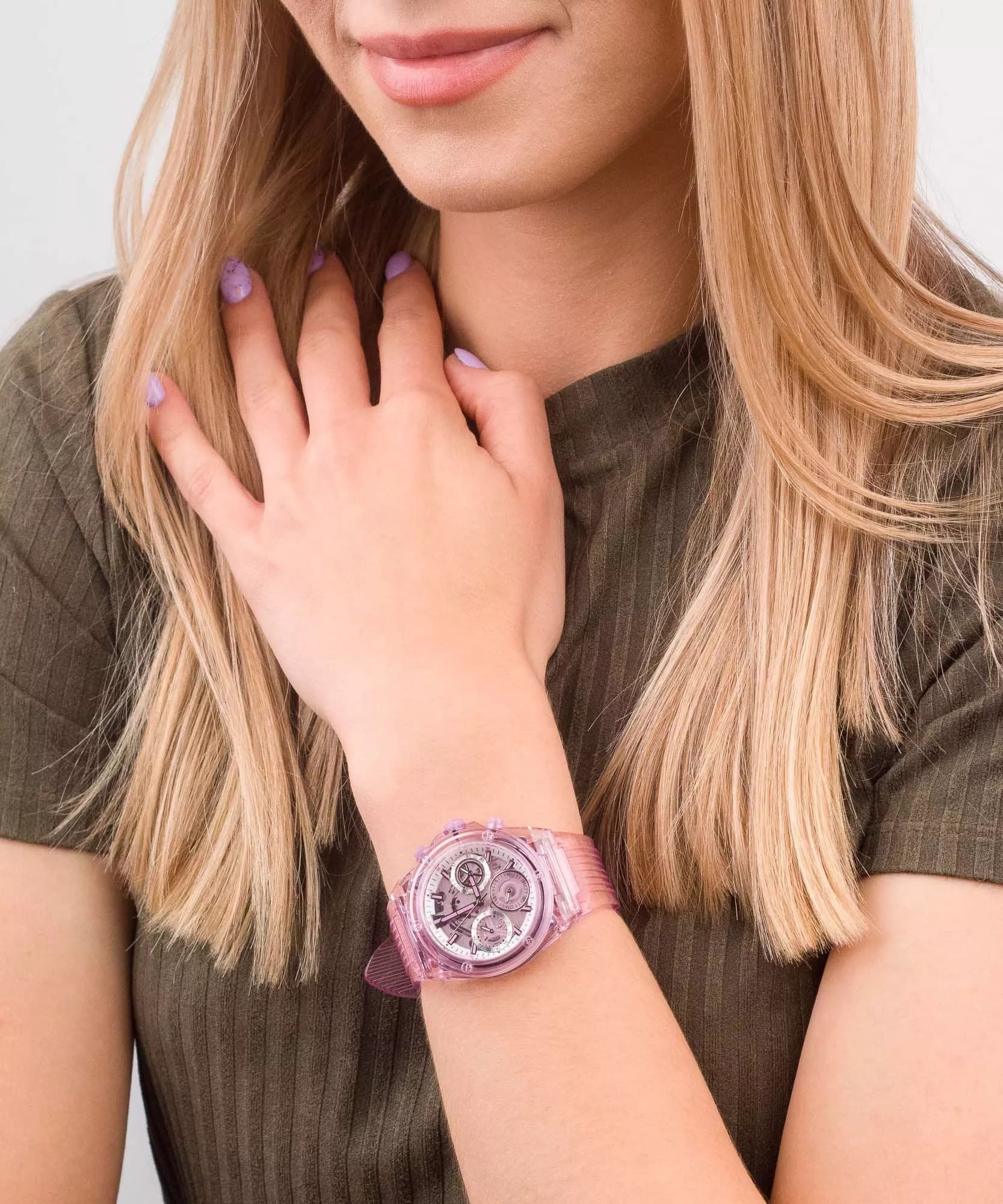 Đồng hồ nữ Guess Eco-Friendly 2 Tone Bio Based Watch Pink GW0438L2 12