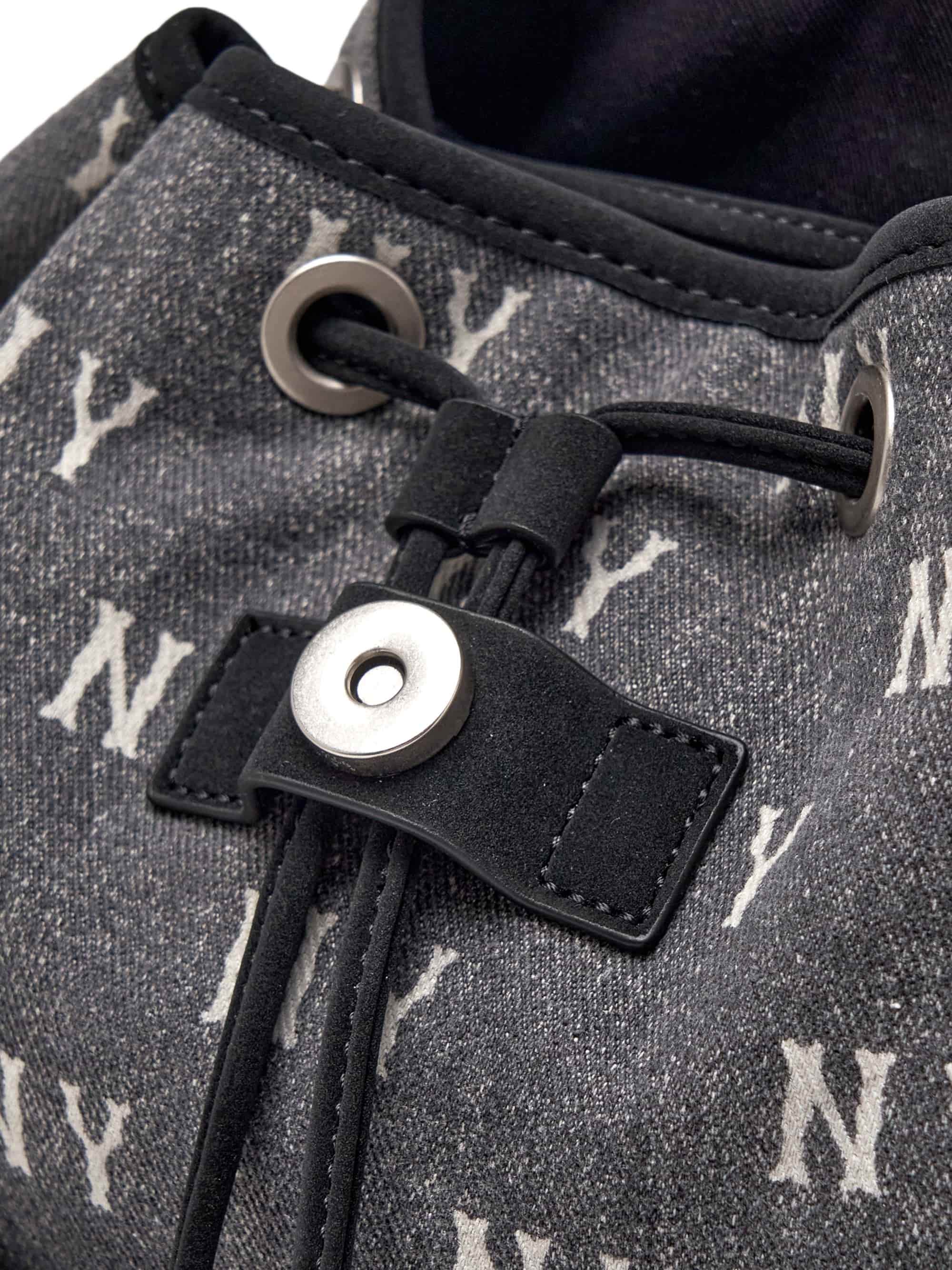 Balo MLB Classic Monogram Vintage Denim Backpack New York Yankees Grey 3ABKM065N-50CGS 4