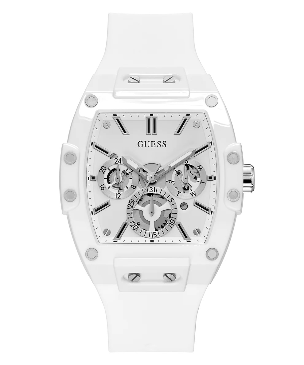 ĐỒNG HỒ NAM GUESS MENS WHITE PHOENIX SILICONE MULTI-FUNCTION WATCH GW0203G2 6