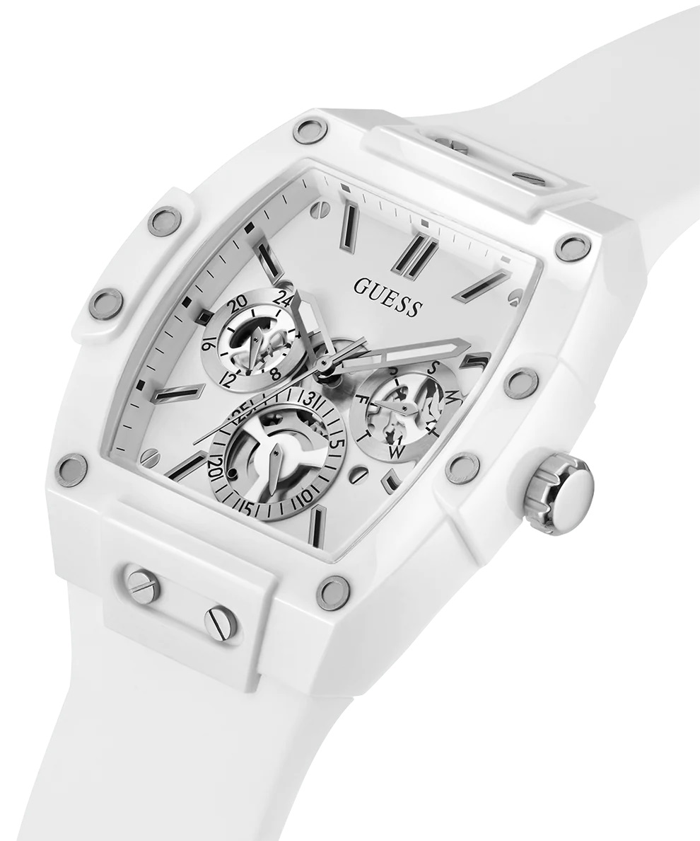 ĐỒNG HỒ NAM GUESS MENS WHITE PHOENIX SILICONE MULTI-FUNCTION WATCH GW0203G2 13