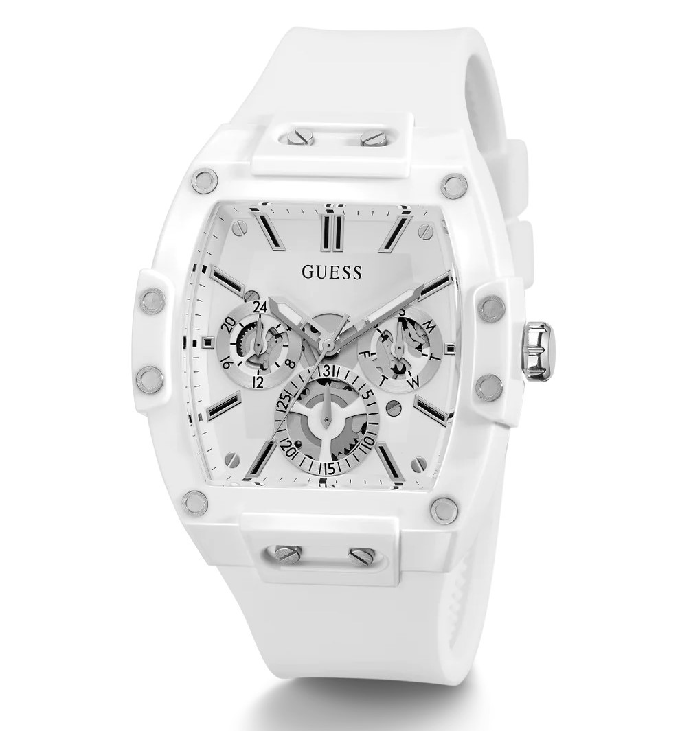 ĐỒNG HỒ NAM GUESS MENS WHITE PHOENIX SILICONE MULTI-FUNCTION WATCH GW0203G2 14