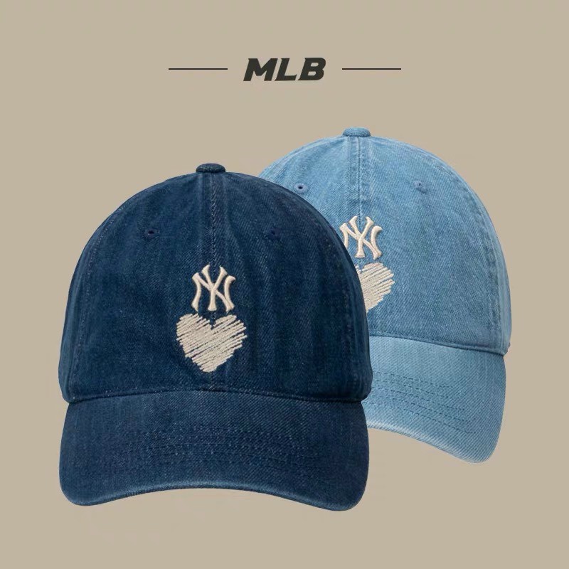 NÓN KẾT MLB NY BLUE DENIM HEART UNSTRUCTURED BALL CAP NEW YORK YANKEES 3ACPH024N-50BLL 1