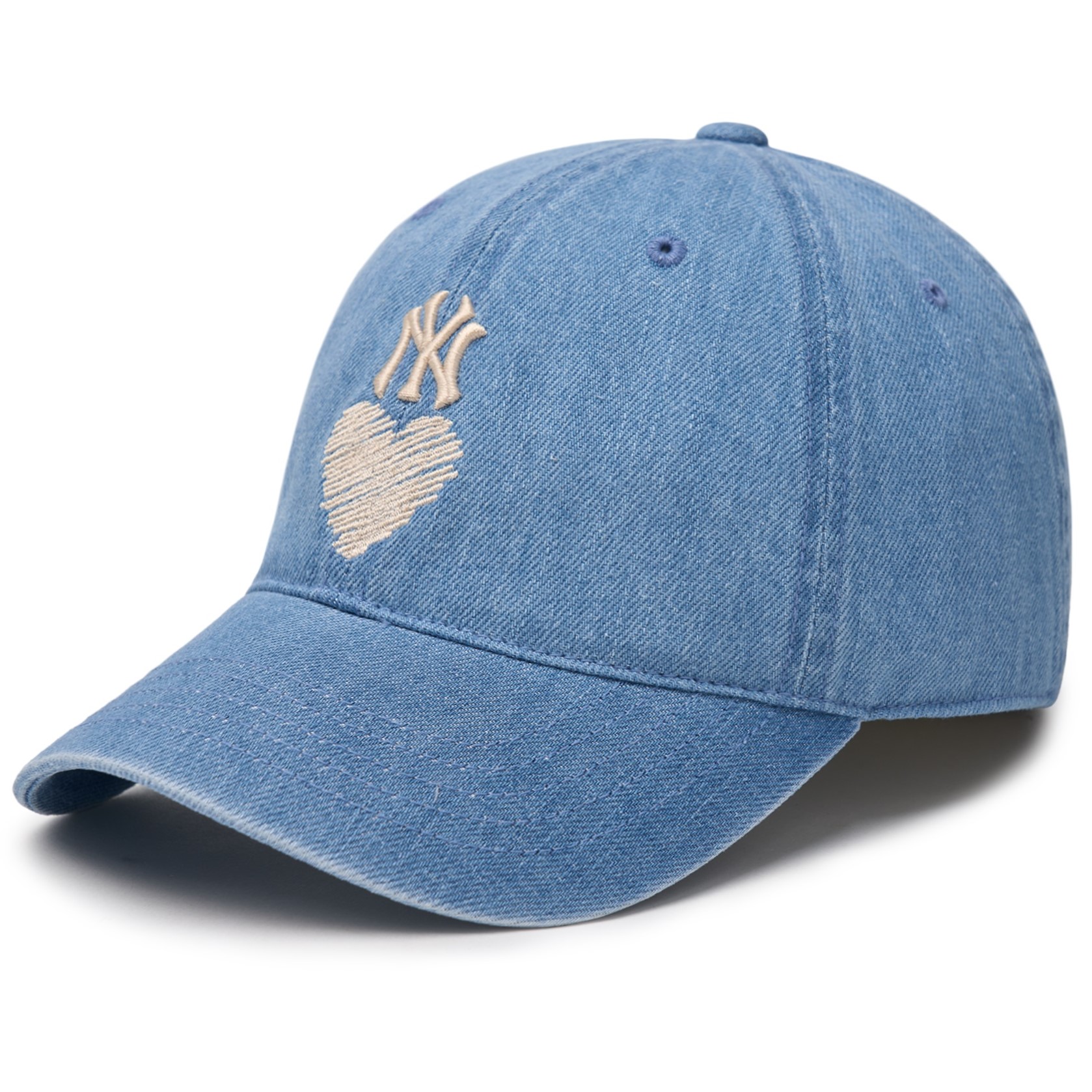 NÓN KẾT MLB NY BLUE DENIM HEART UNSTRUCTURED BALL CAP NEW YORK YANKEES 3ACPH024N-50BLL 6