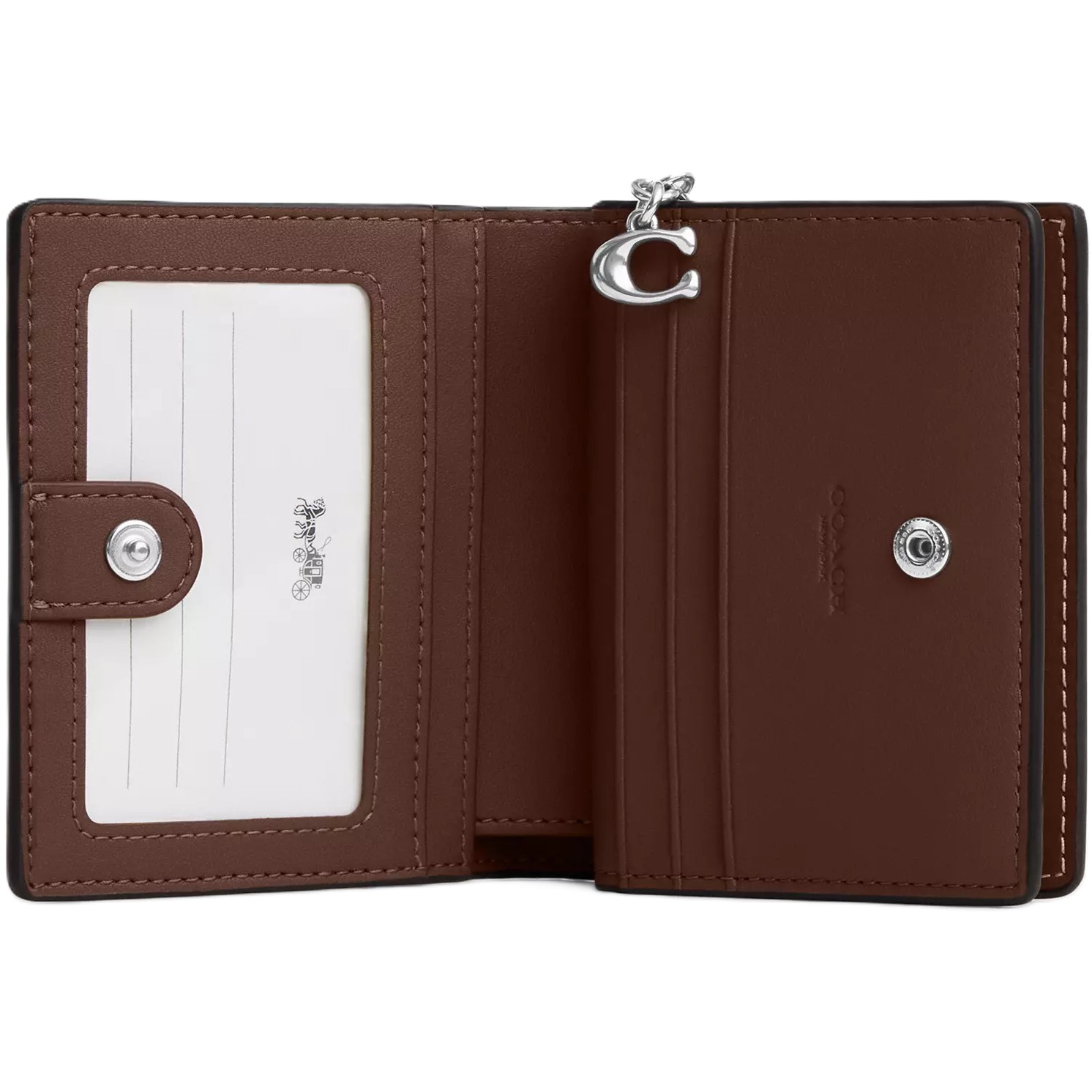 Ví ngắn Coach Snap Wallet Signature Canvas Banana Print CR942 2
