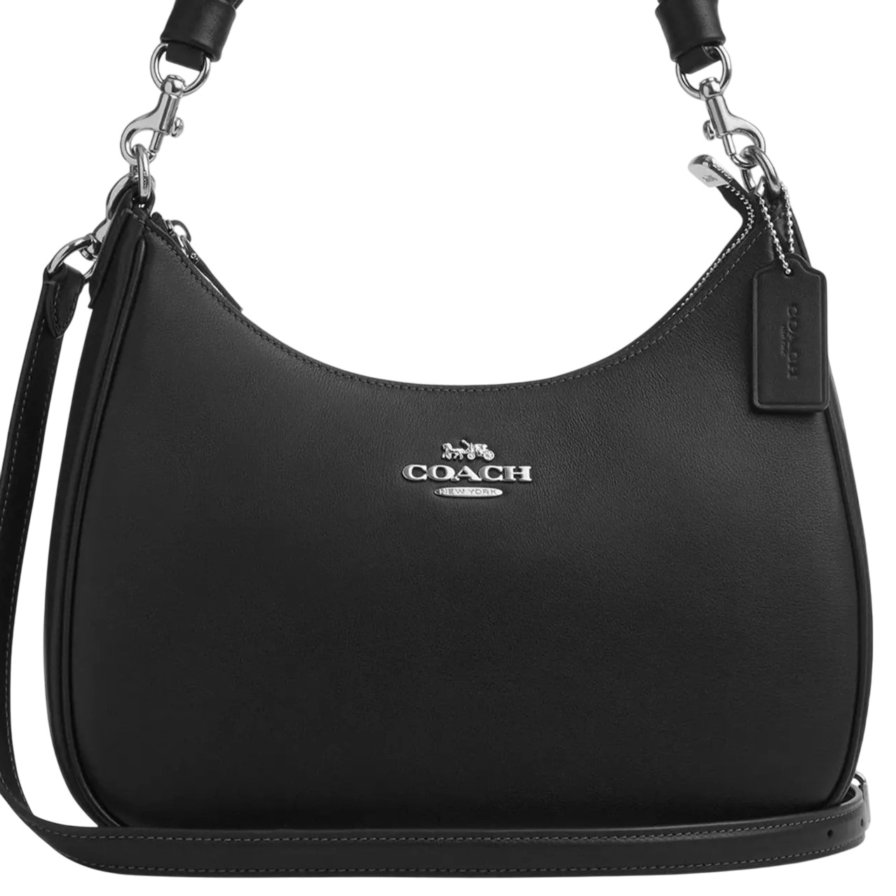 Túi đeo vai nữ Coach Teri Hobo Black CU12 6