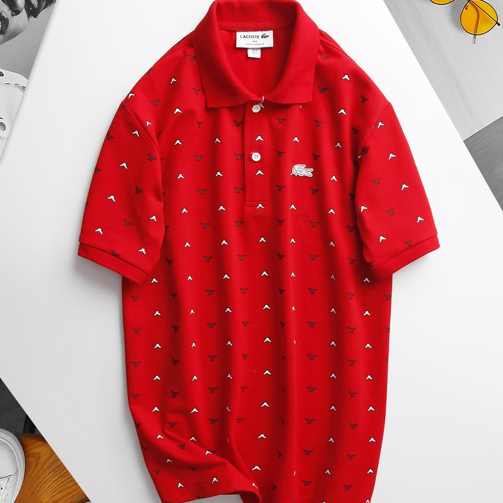 ÁO THUN NAM LACOSTE POLO LC WHALE TALE PAINTED 3