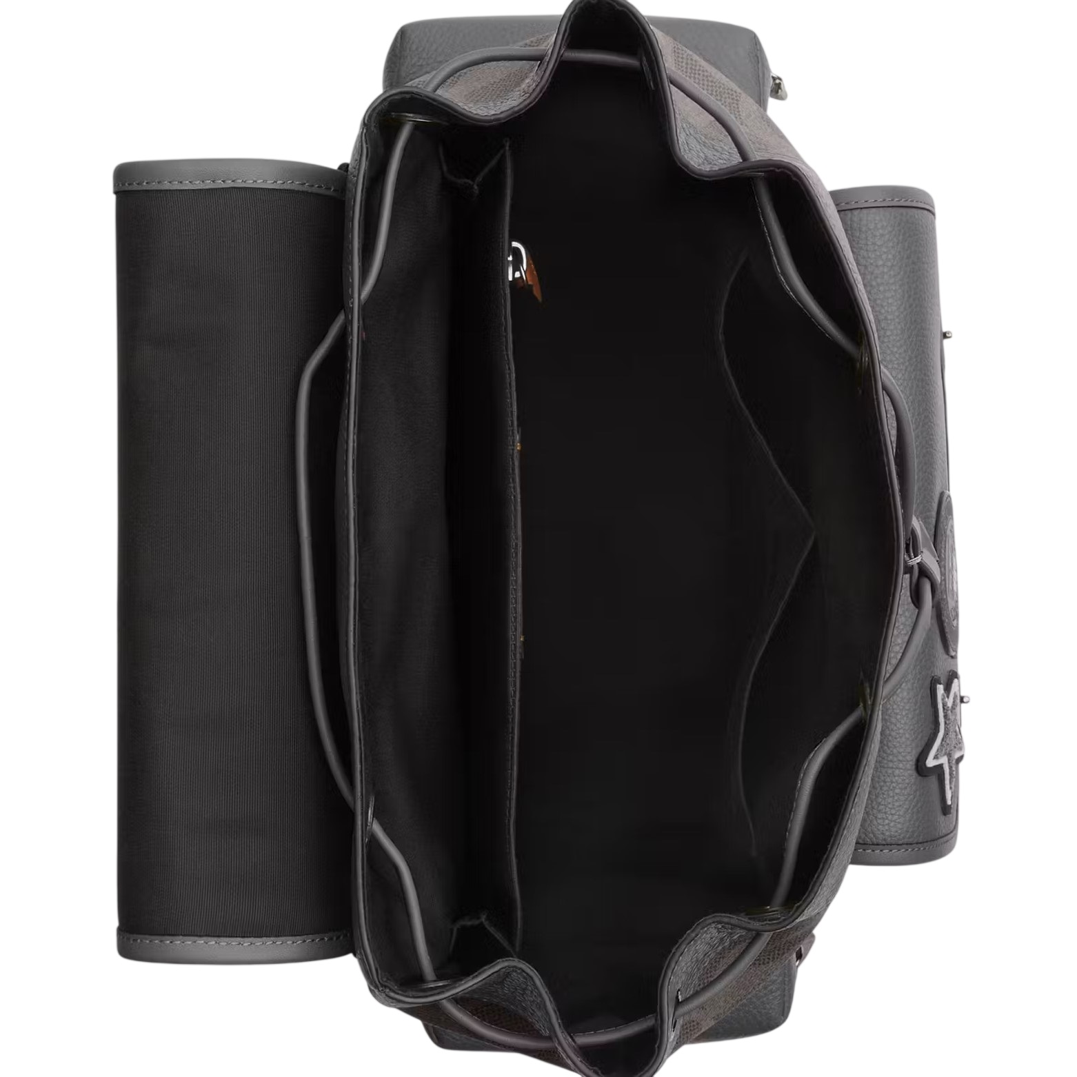 Ba lô Coach Sprint Backpack in Maxi Signature Canvas with Patch Gray Multi CCG03 4