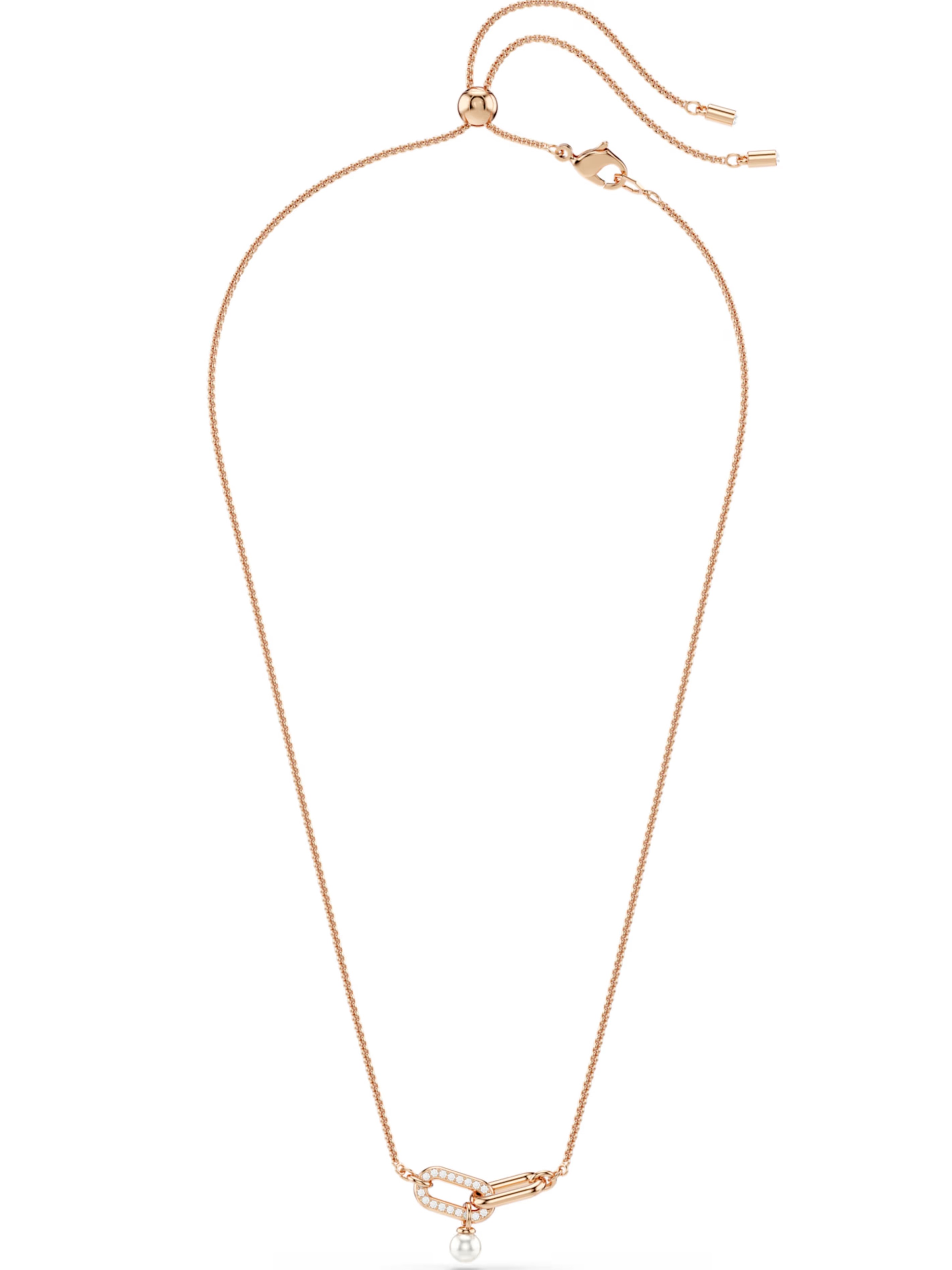 Dây chuyền Swarovski Constella Pendant Crystal Pearl Round Cut White Rose Gold-tone Plated 5728589 3