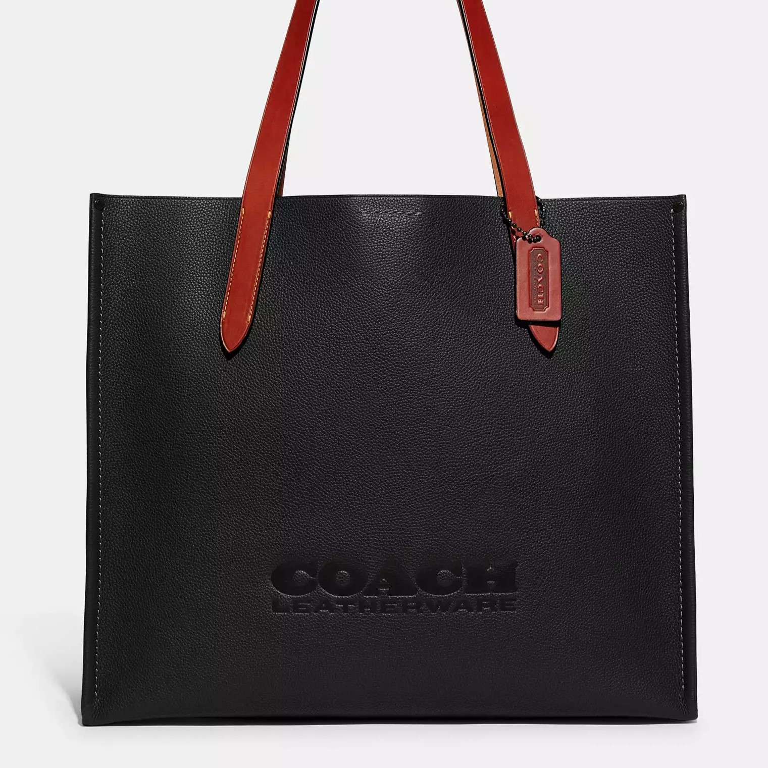 TÚI XÁCH NỮ COACH RELAY TOTE BAG 41 BLACK POLISHED PEBBLE LEATHER CH756 6