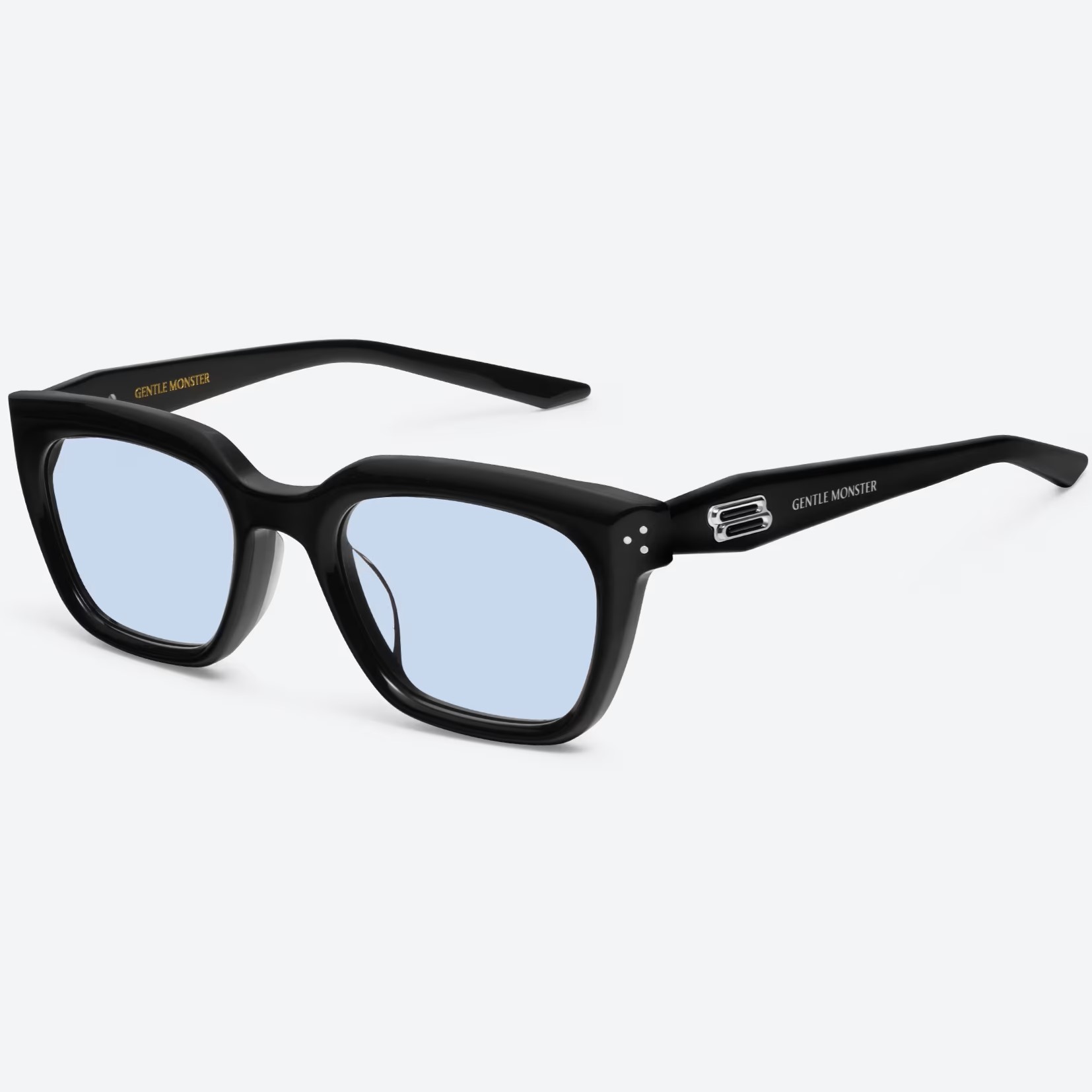 MẮT KÍNH GENTLE MONSTER HOVO 01(B) BLUE LENSES BLACK ACETATE FRAME 5