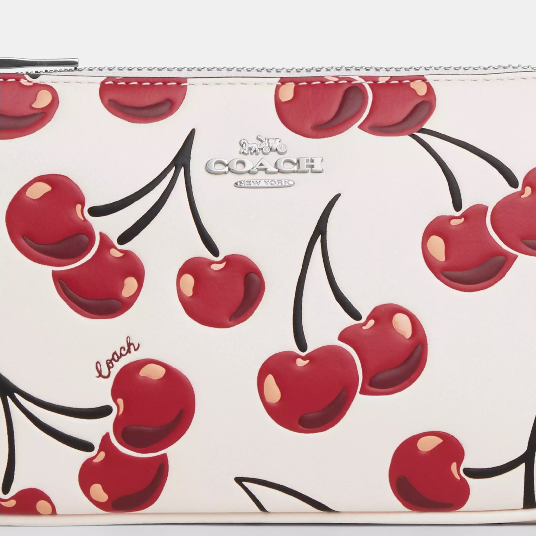 Túi kẹp nách Coach Nolita 19 With Cherry Print Chalk Multi CZ012 1