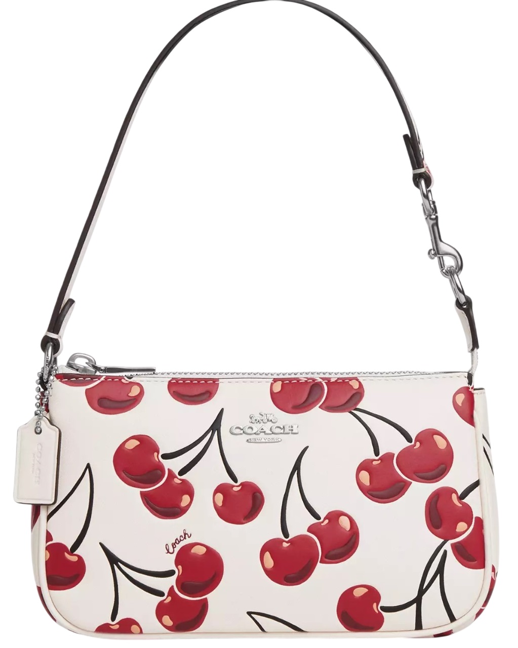 Túi kẹp nách Coach Nolita 19 With Cherry Print Chalk Multi CZ012 2