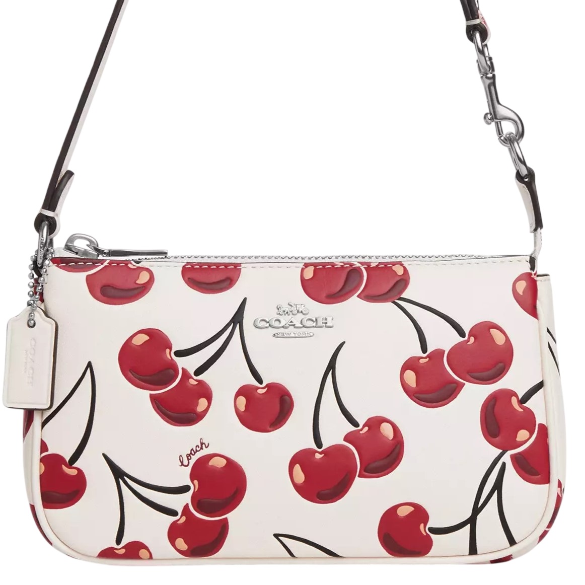 Túi kẹp nách Coach Nolita 19 With Cherry Print Chalk Multi CZ012 6
