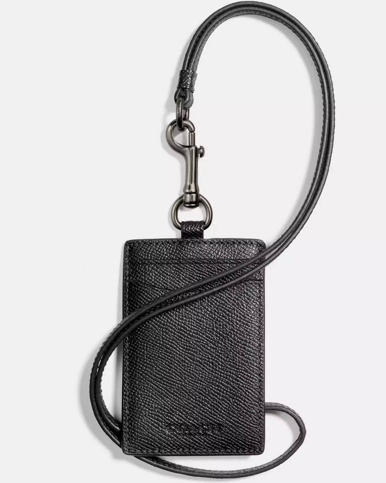 Bao đựng thẻ Coach Id Lanyard Black 25689 2