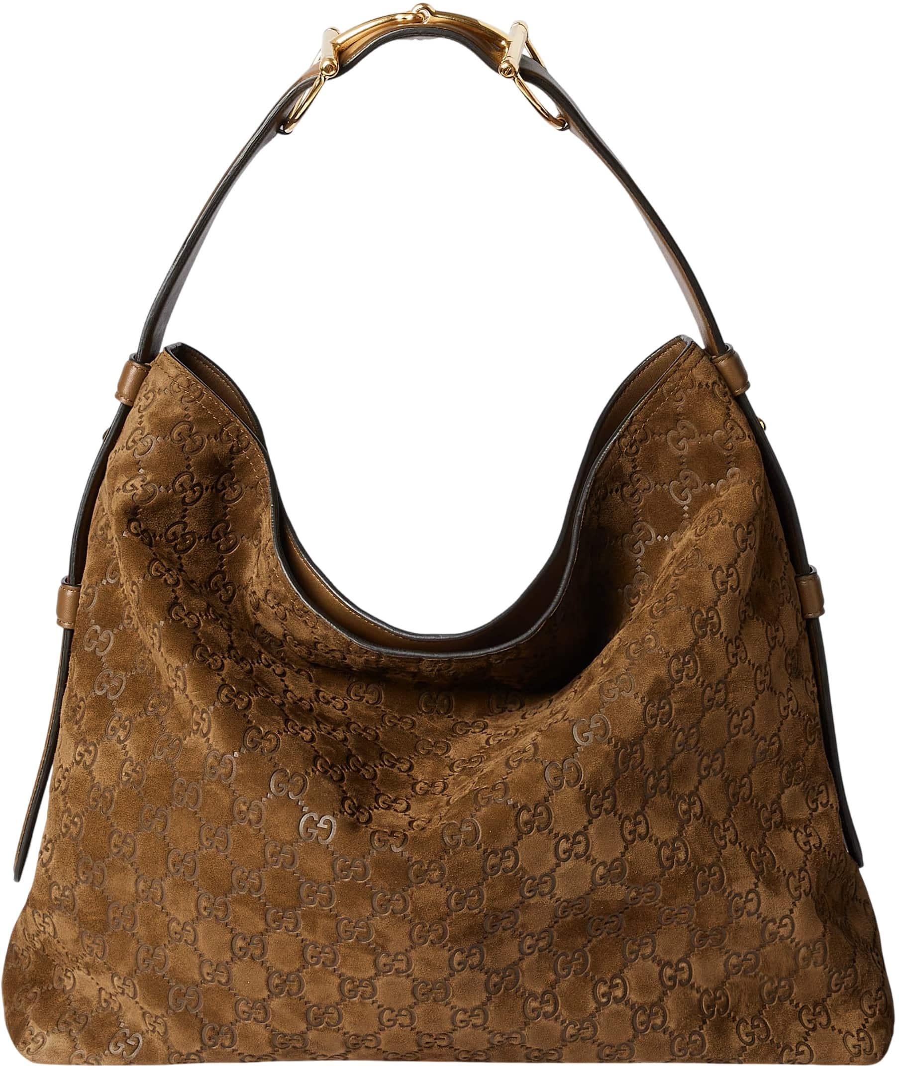 Túi đeo vai Gucci Beatrix Large Tote Bag Brown Suede 2