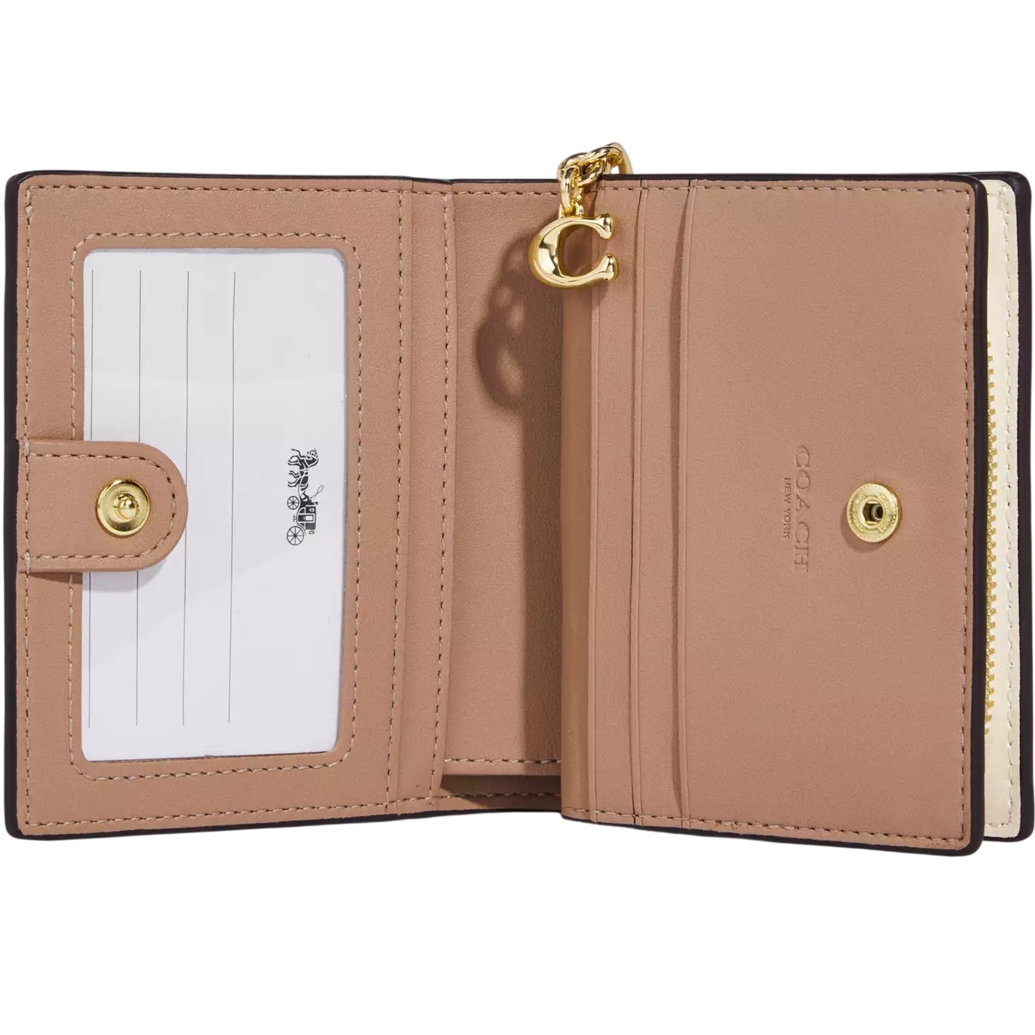 Ví Coach Snap Wallet with Snail Print C9913 7