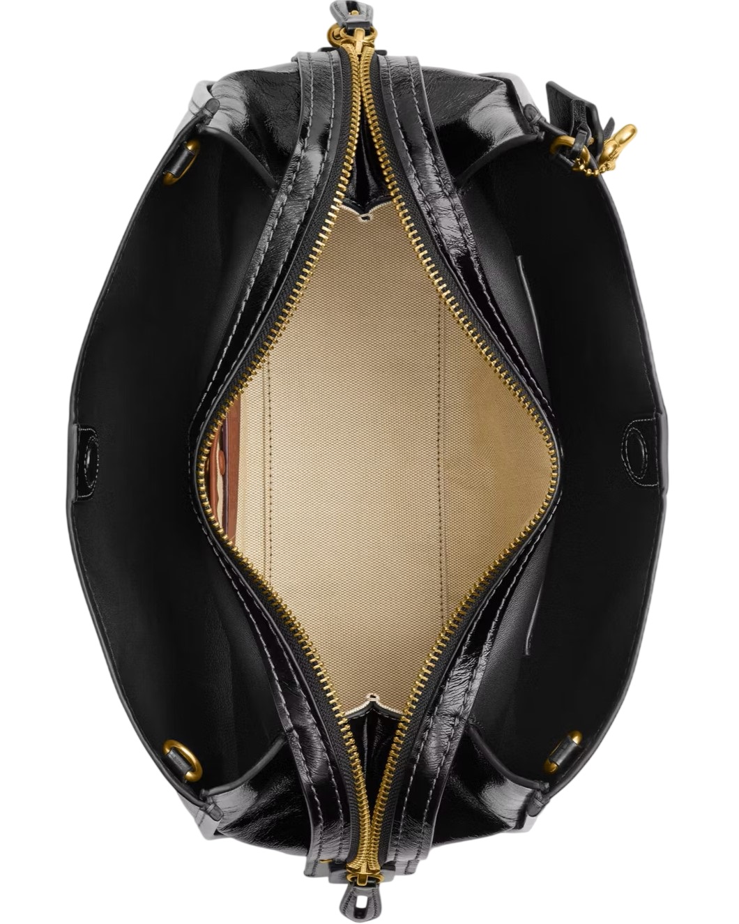Túi xách nữ Coach Rogue Bag 34 Glazed Leather Black CCX20 4