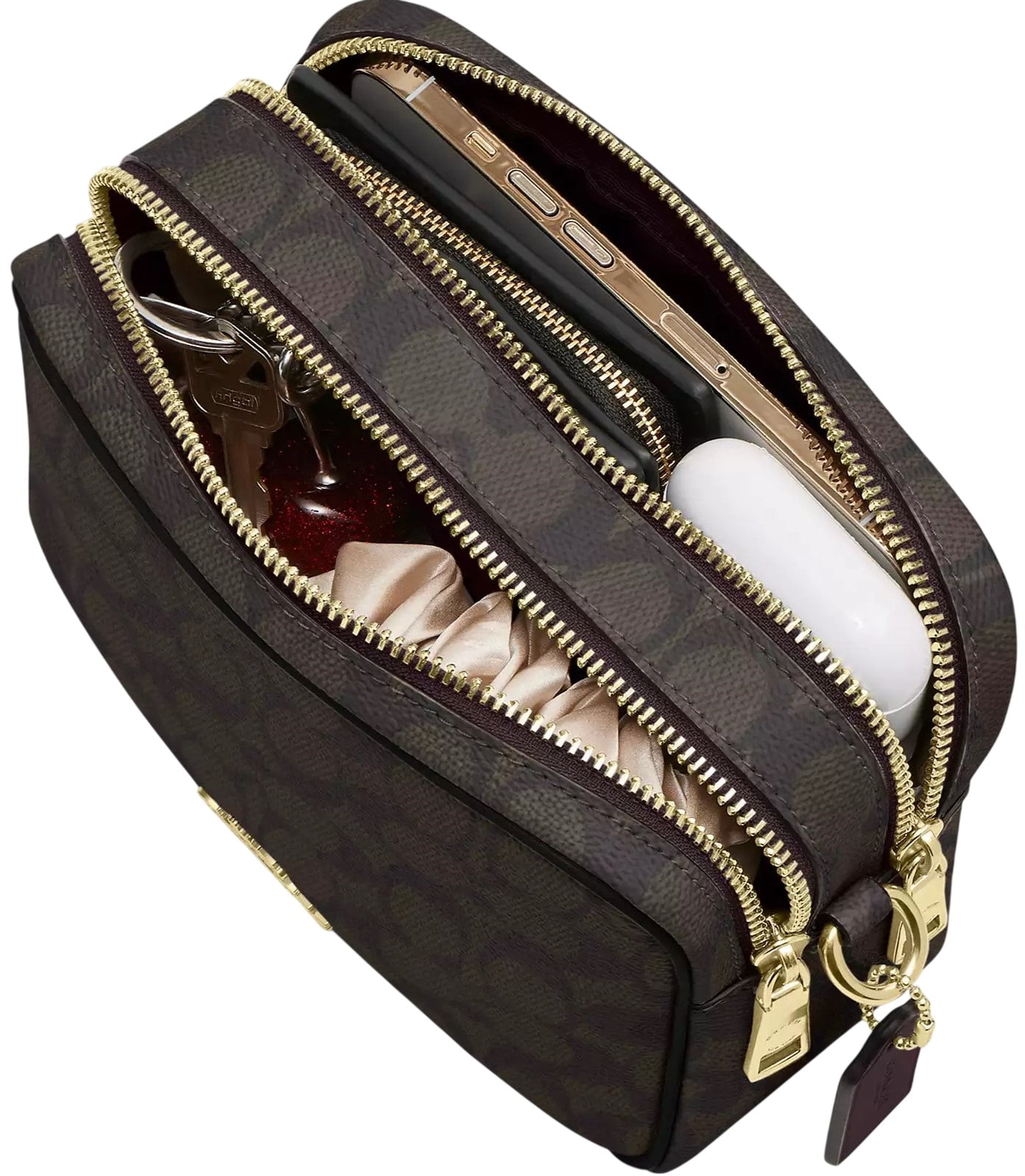 Túi Coach Mini Carey Crossbody Bag In Signature Canvas Black CEK69 2