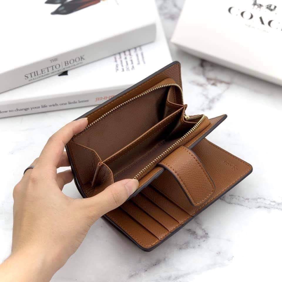 VÍ COACH MINI NỮ DA THẬT CAO CẤP | BÓP NGẮN COACH NỮ CẦM TAY MẪU MỚI NHẤT 3