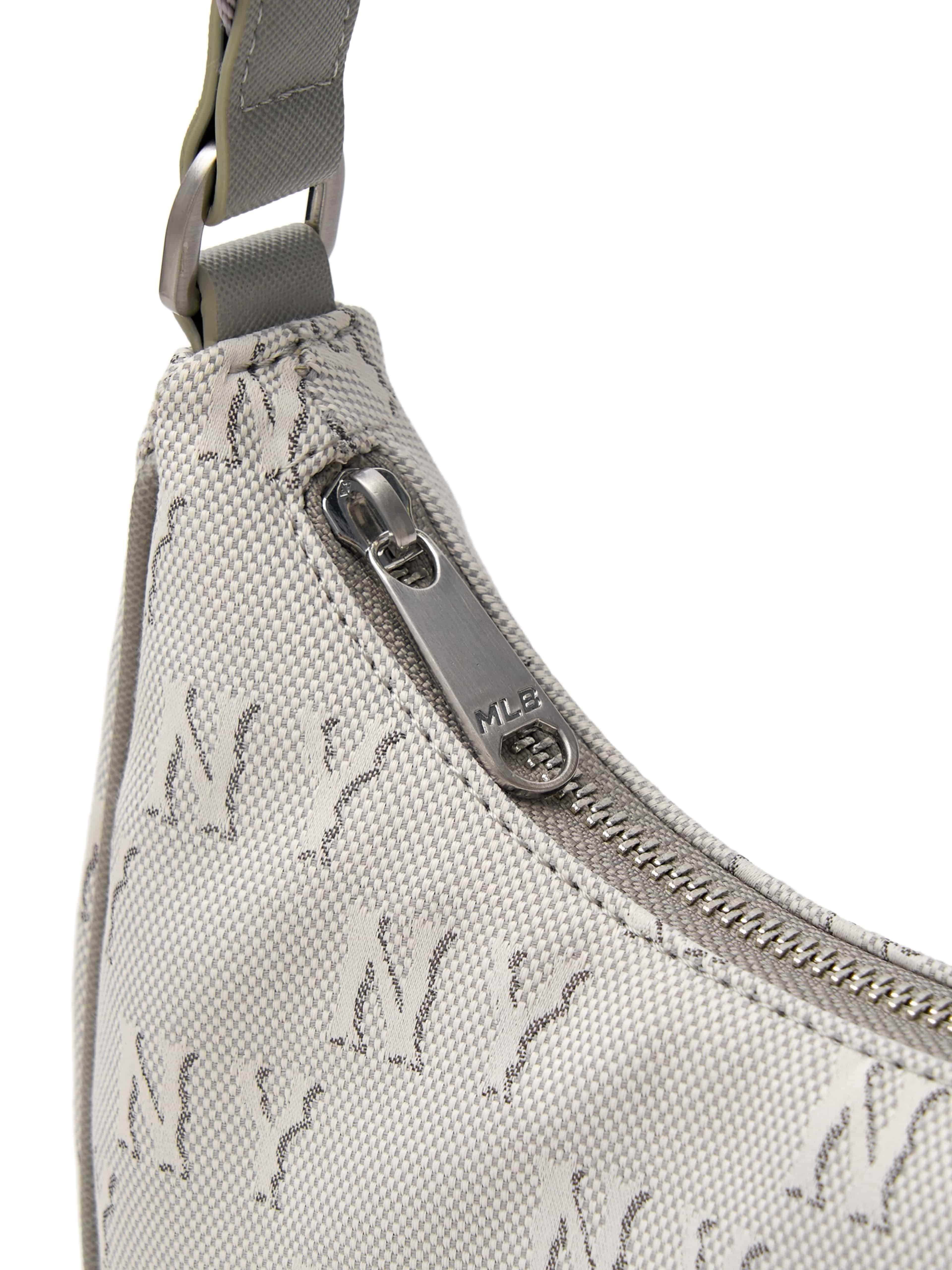 Túi Kẹp Nách MLB Hobo Monogram New York Yankees Charcoal Grey 3ABQS014N-50CGL 2