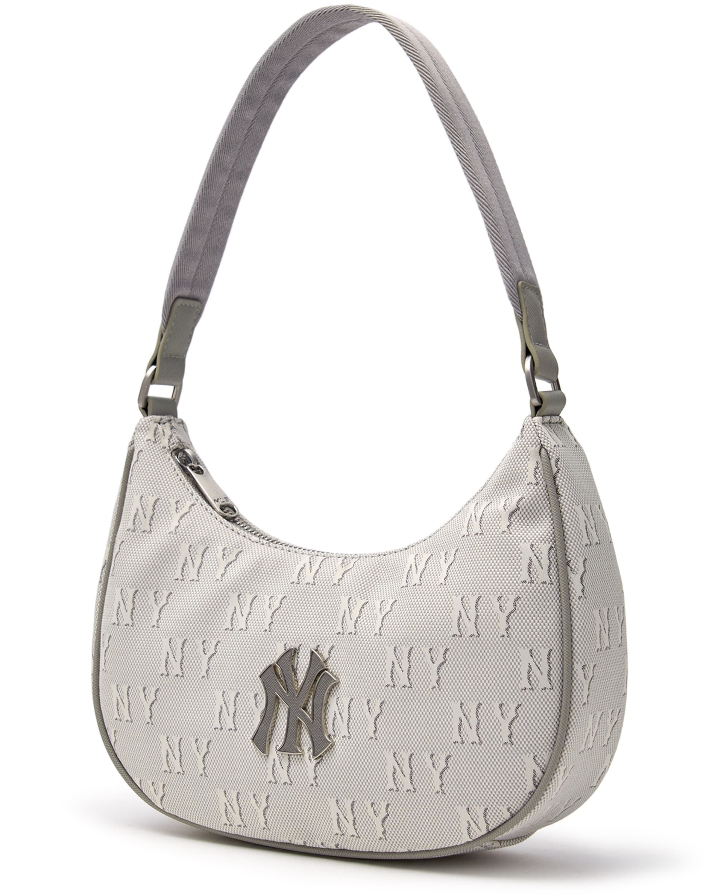 Túi Kẹp Nách MLB Hobo Monogram New York Yankees Charcoal Grey 3ABQS014N-50CGL 4