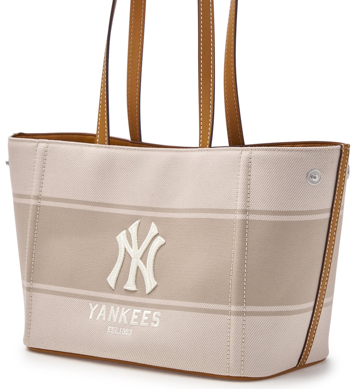 Túi Tote MLB Varsity Lettering Canvas Tote Bag New York Yankees 3ABQB015N-50CRS 5