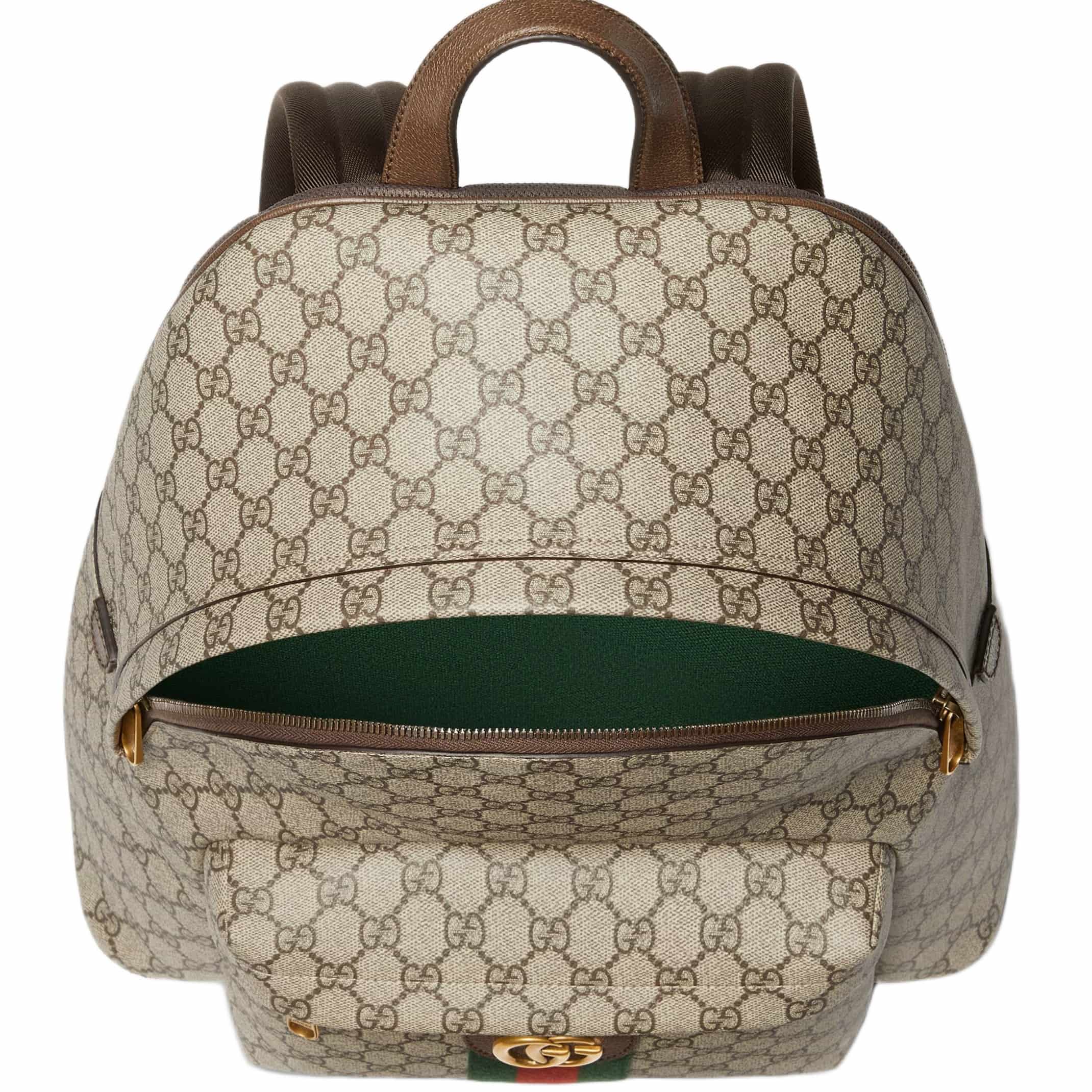 Ba lô Gucci Ophidia Medium Backpack Beige and Dark Brown 2
