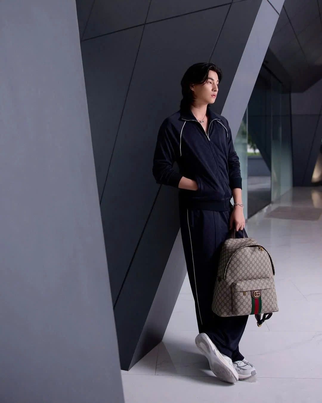 Ba lô Gucci Ophidia Medium Backpack Beige and Dark Brown 4