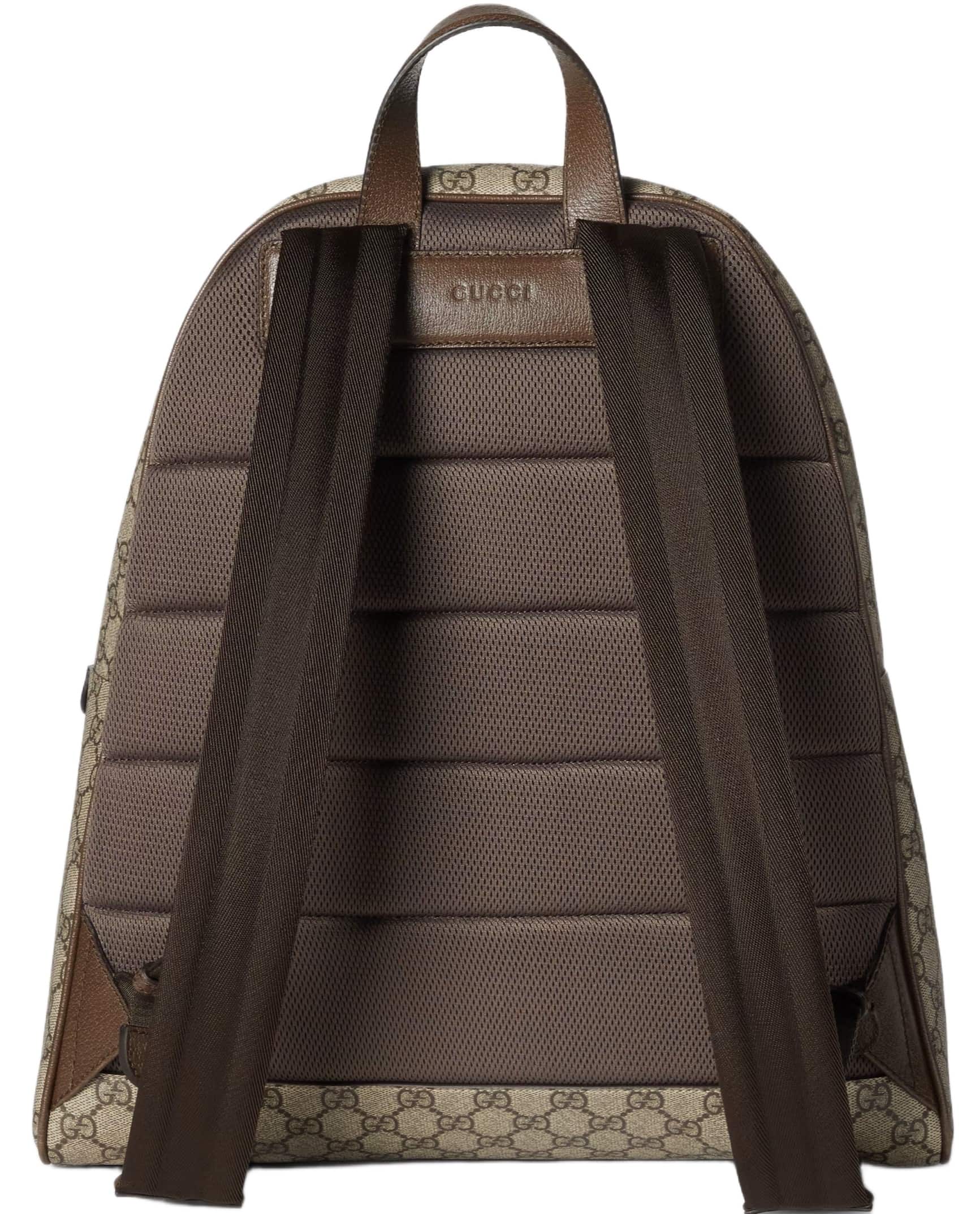 Ba lô Gucci Ophidia Medium Backpack Beige and Dark Brown 8