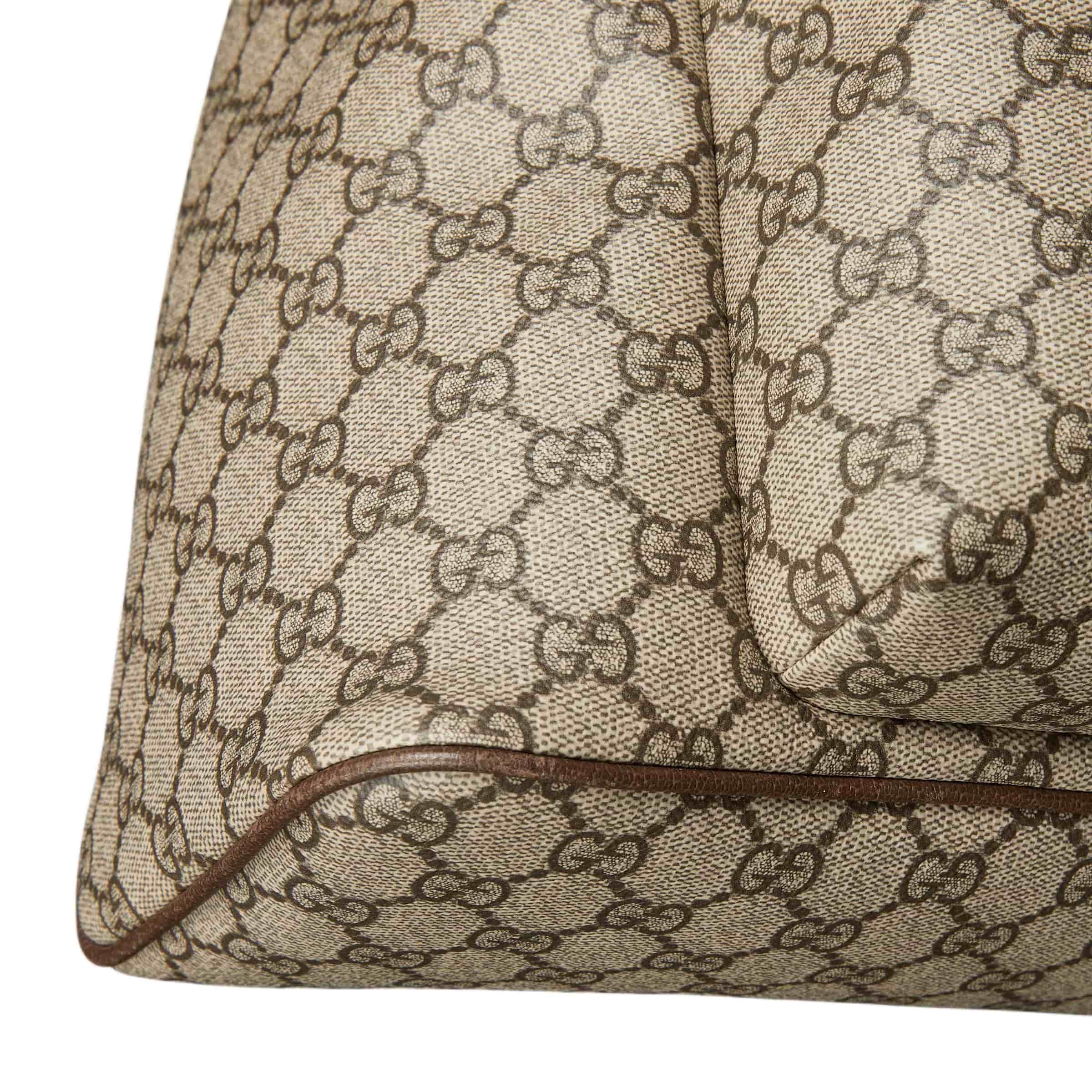 Ba lô Gucci Ophidia Medium Backpack Beige and Dark Brown 5